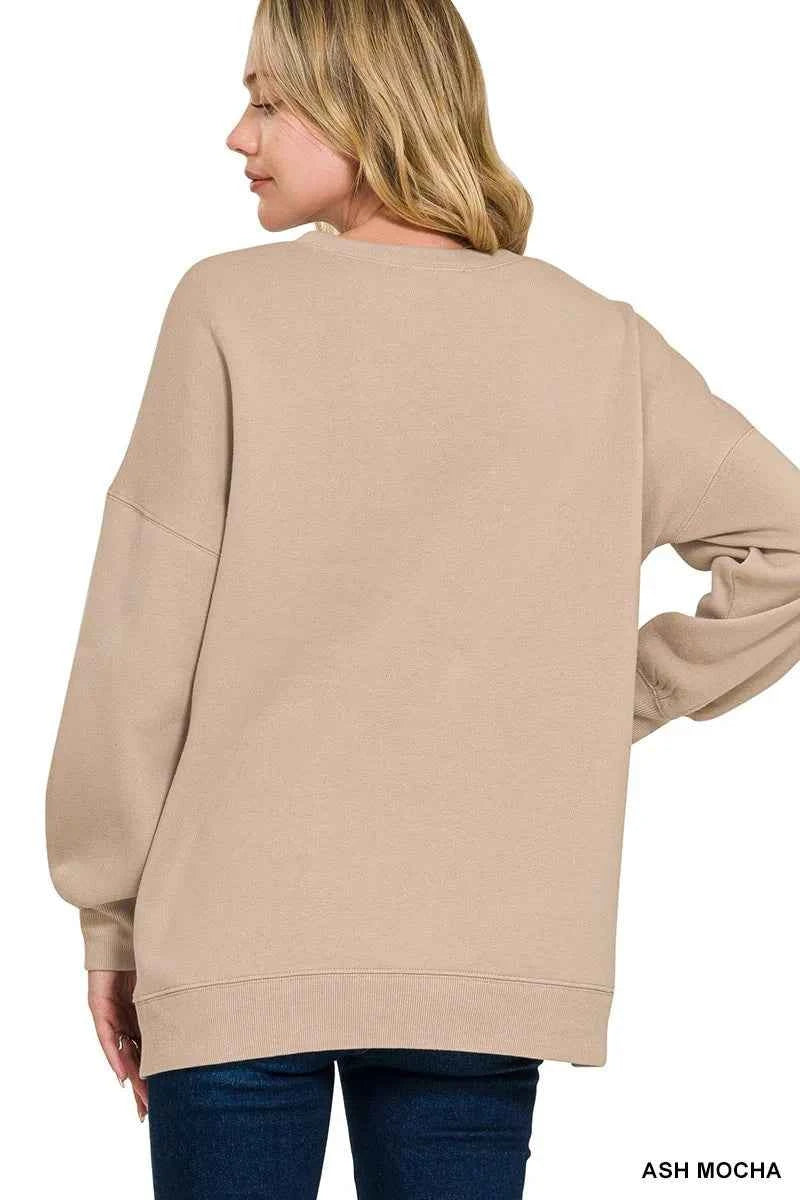 Zenana Full Size Fleece Hi-low Boyfriend Sweatshirts with Pockets Plus Size 5135b6d51a5f4552add5922e26a5781f-Max-Origin