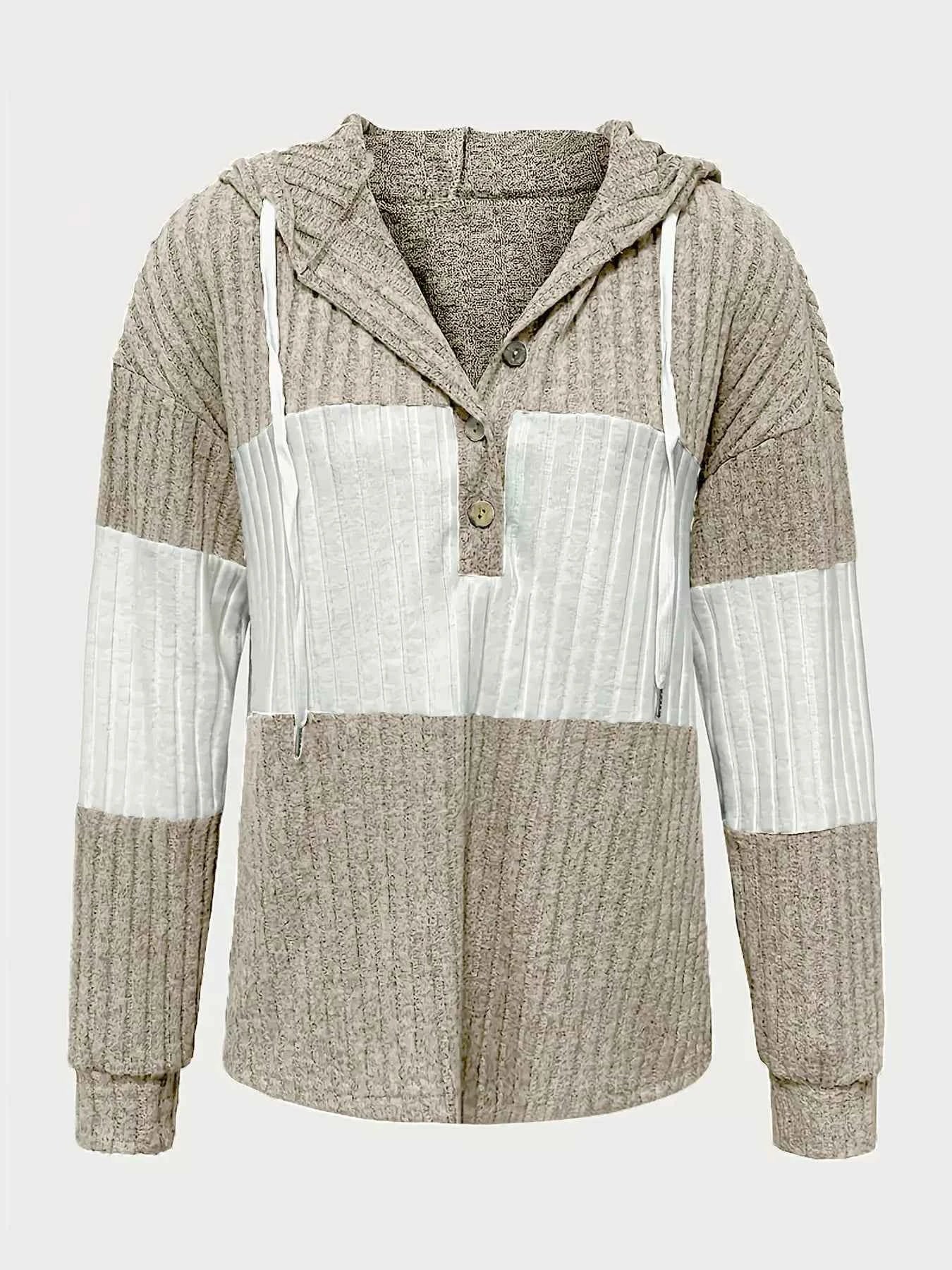 Color Block Drawstring Long Sleeve Hoodie 520eebe9-1ef4-4e2b-9b37-8631a8855a65-Max-Origin