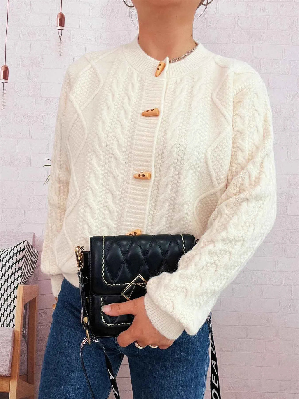 Cable Knit Button-Up Cardigan 5258a267fef64fdaa86fc4a6384f18d6-Max-Origin