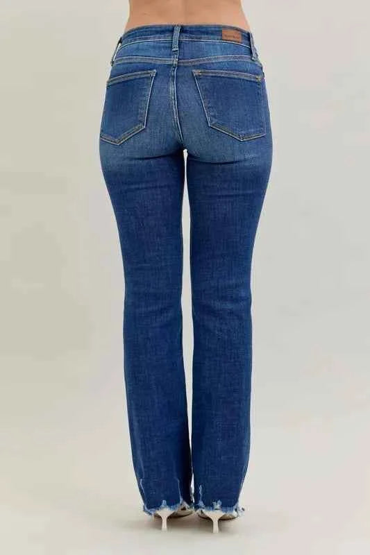 Judy Blue Full Size Mid-rise Non-distressed Hem Bootcut Jeans Plus Size 5264a95f-d009-4ac6-92a7-3ac1a20f58a3-Max-Origin