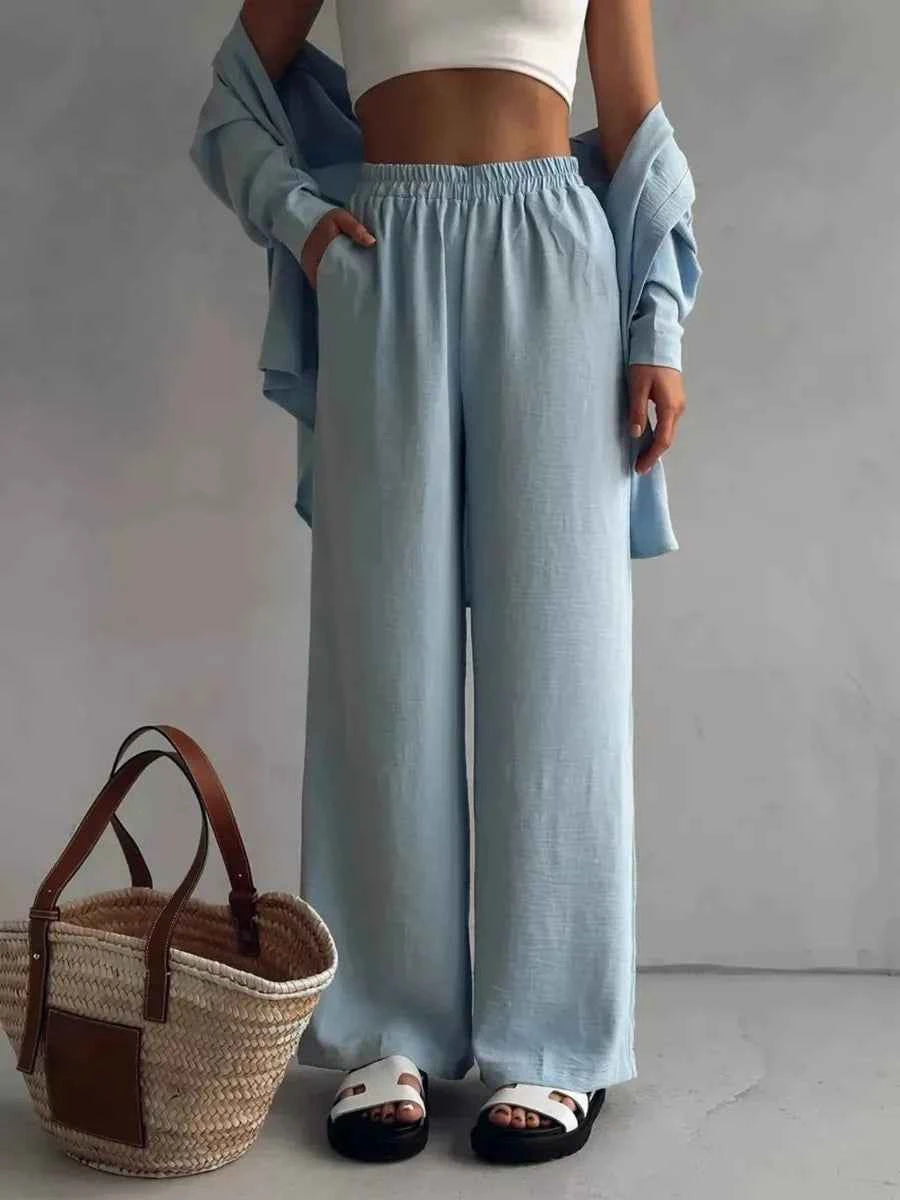 Button Up Long Sleeve Shirt and Pants Set 52777295-4f93-4910-9fd5-0ca589bb67c5-Max-Origin