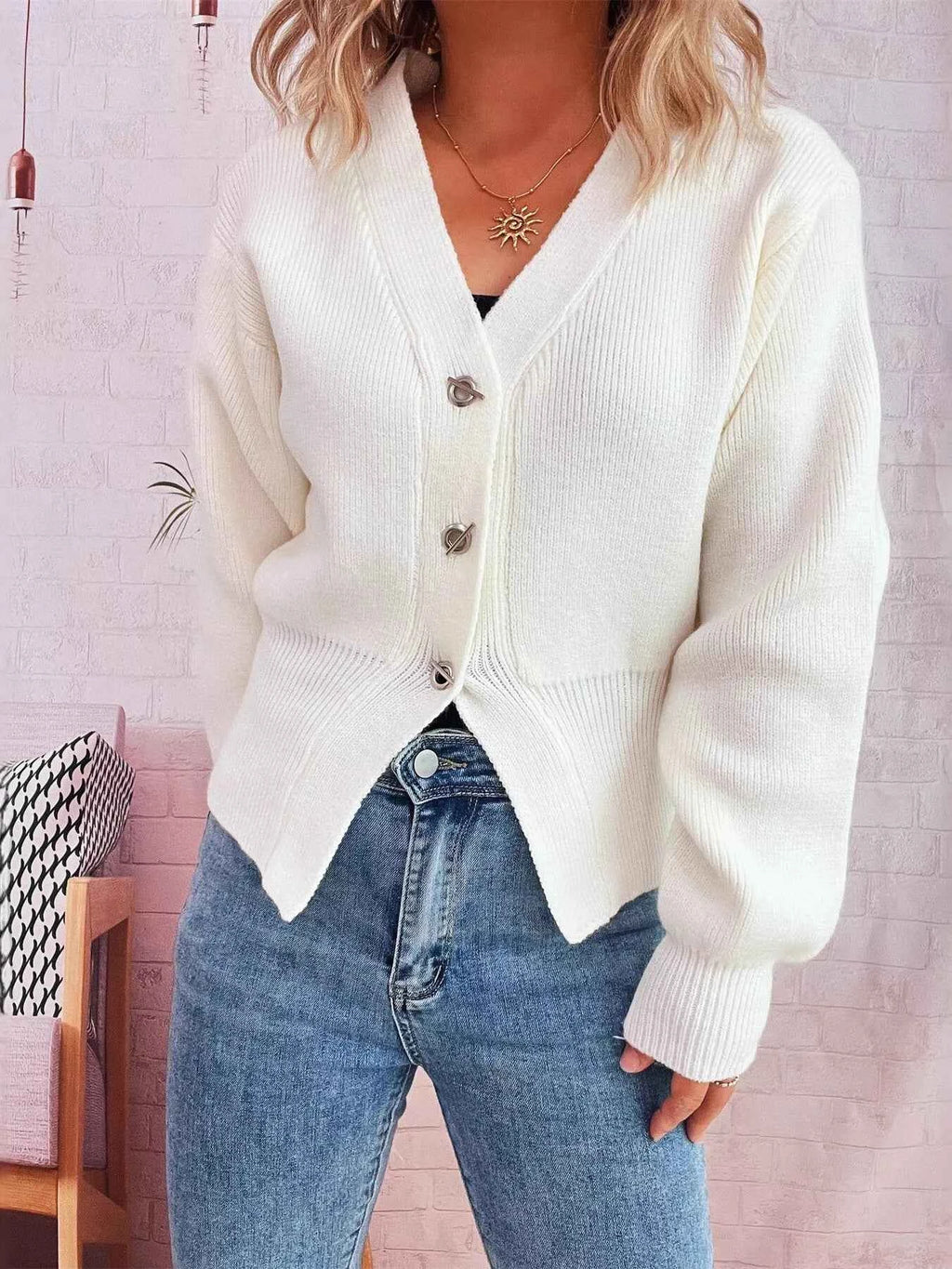 Button Up Long Sleeve Cardigan 52a56ace35244be8ab6b857e743b42fa-Max-Origin