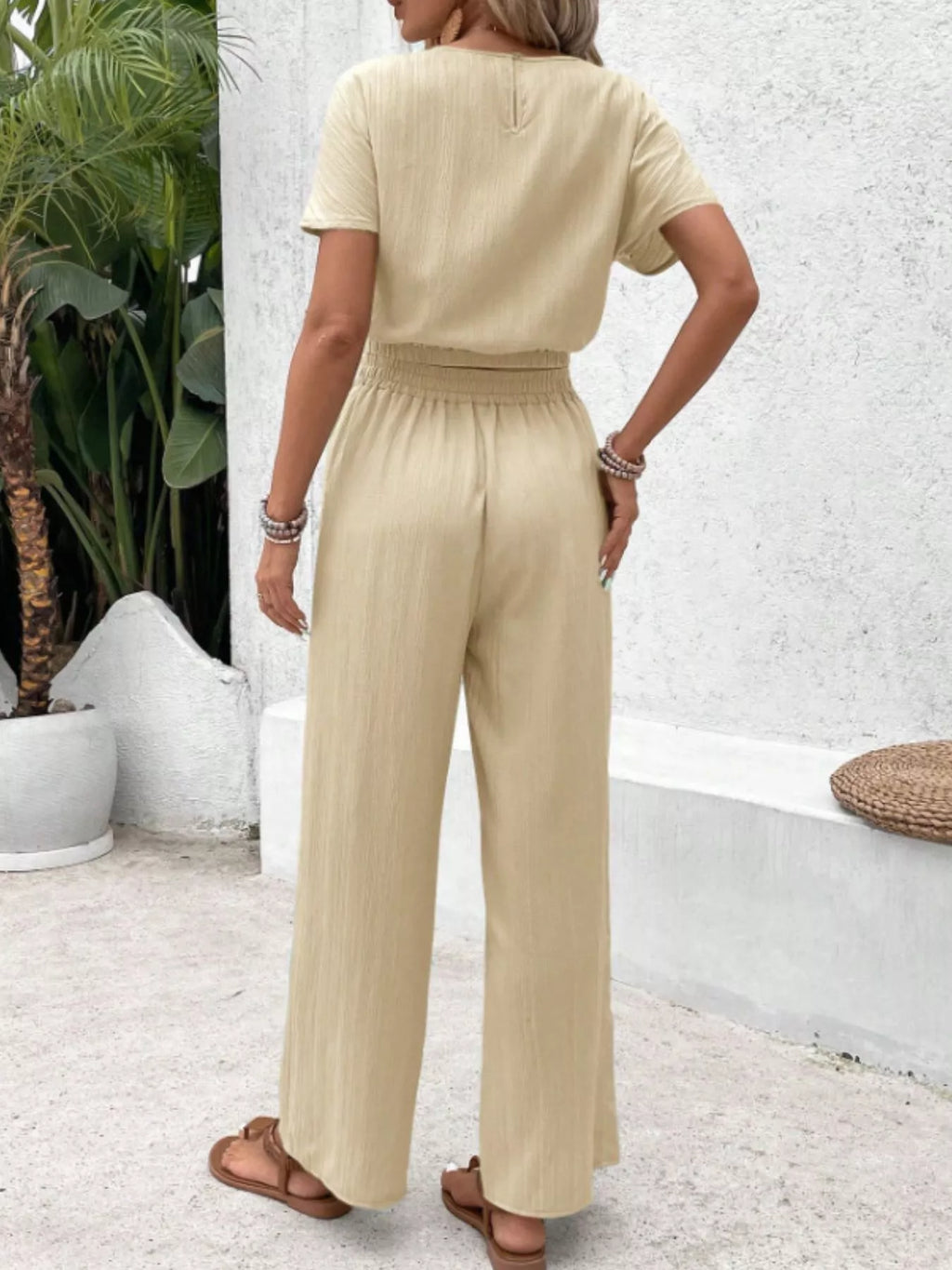 Round Neck Short Sleeve Top and Pants Set 52f6b2bf-fe05-4cef-a439-eb79c4281f17-Max-Origin