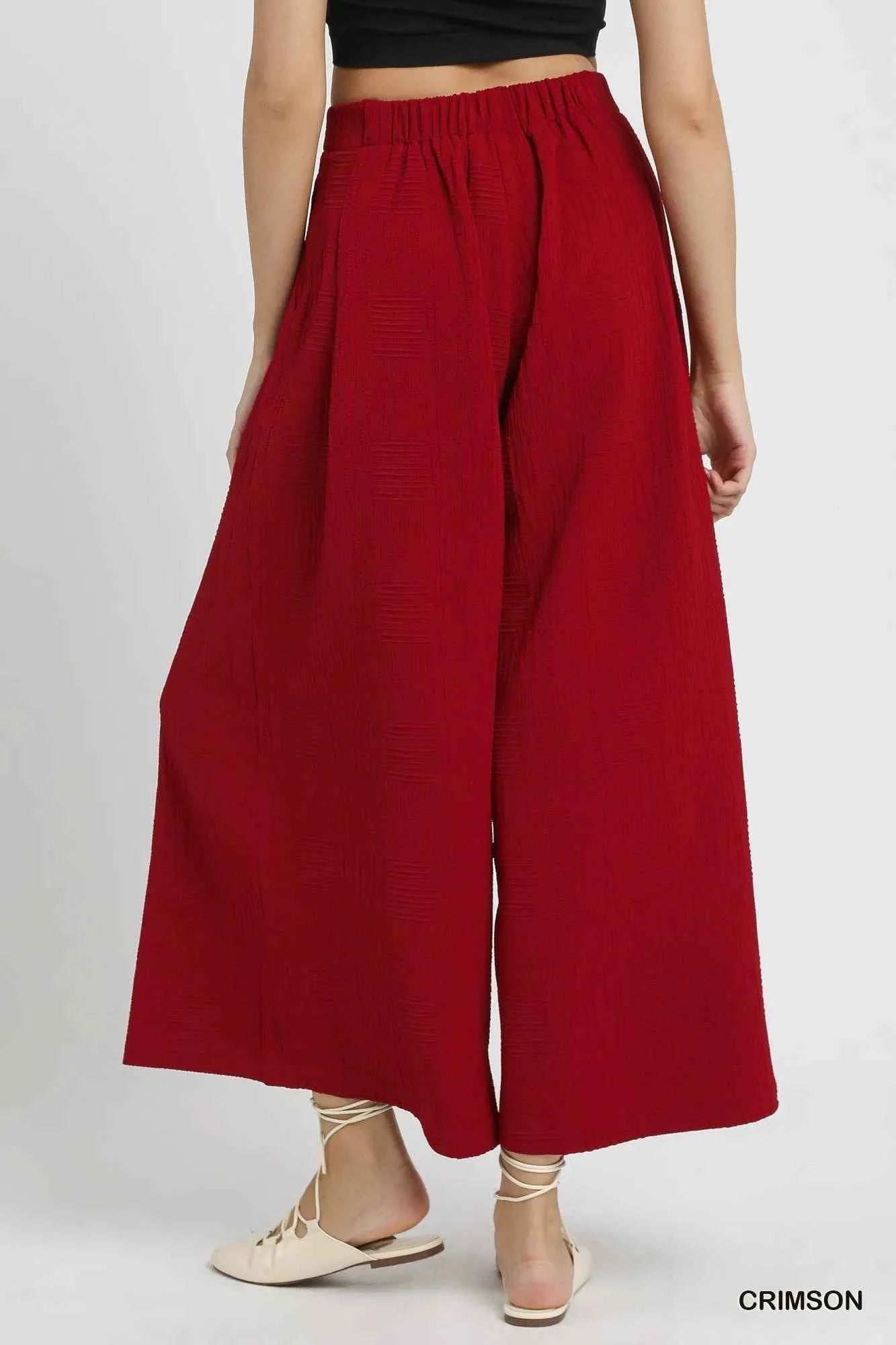 Umgee Elastic Waist Wide Leg Pants 53656b72-3070-4459-b815-c7f8d4b7f1f6-Max-Origin