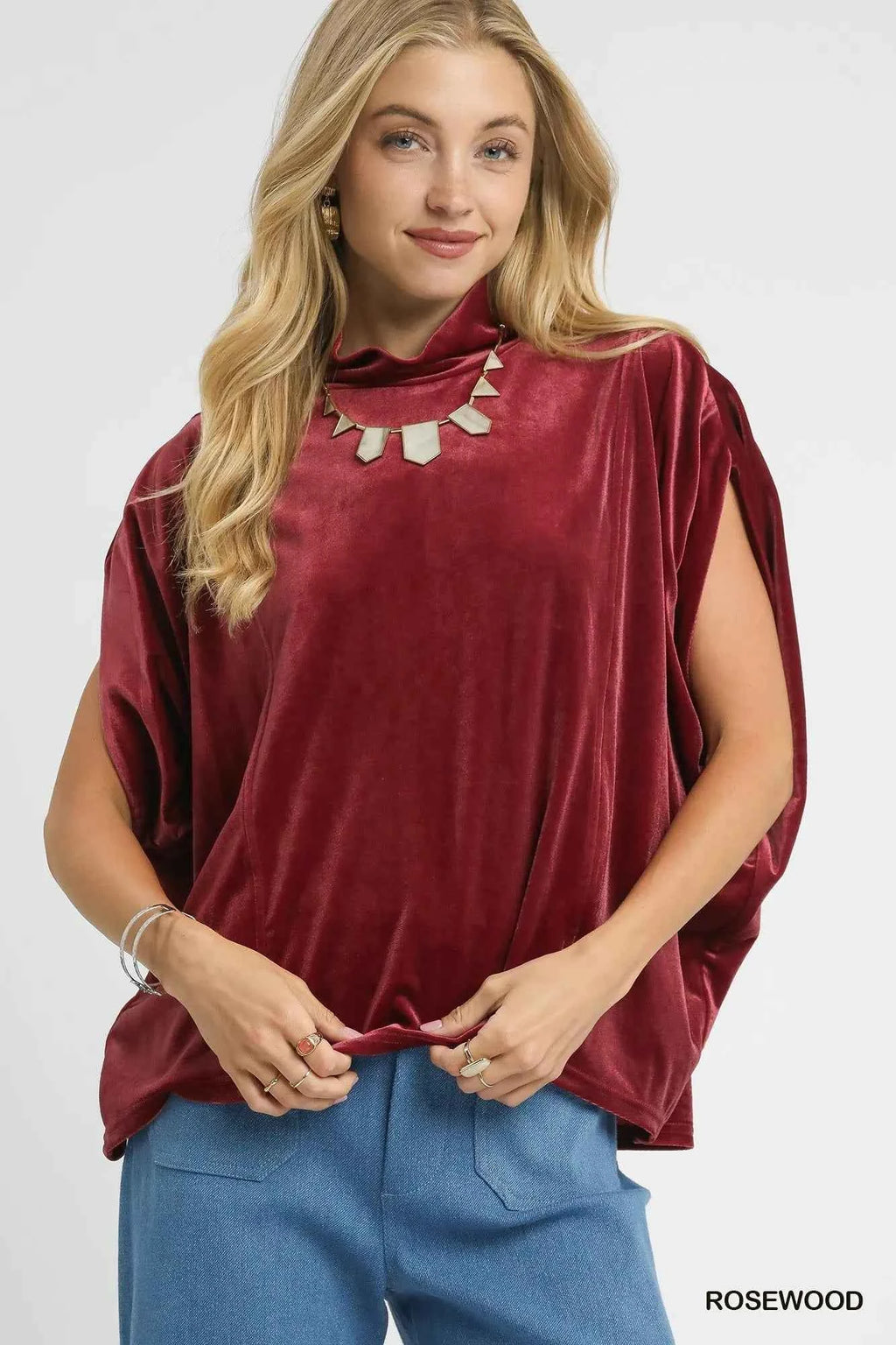 Umgee Velvet Mock Neck Sleeveless Blouse 53d5d4e0-7217-4df3-8940-fcc80c7dba27-Max-Origin