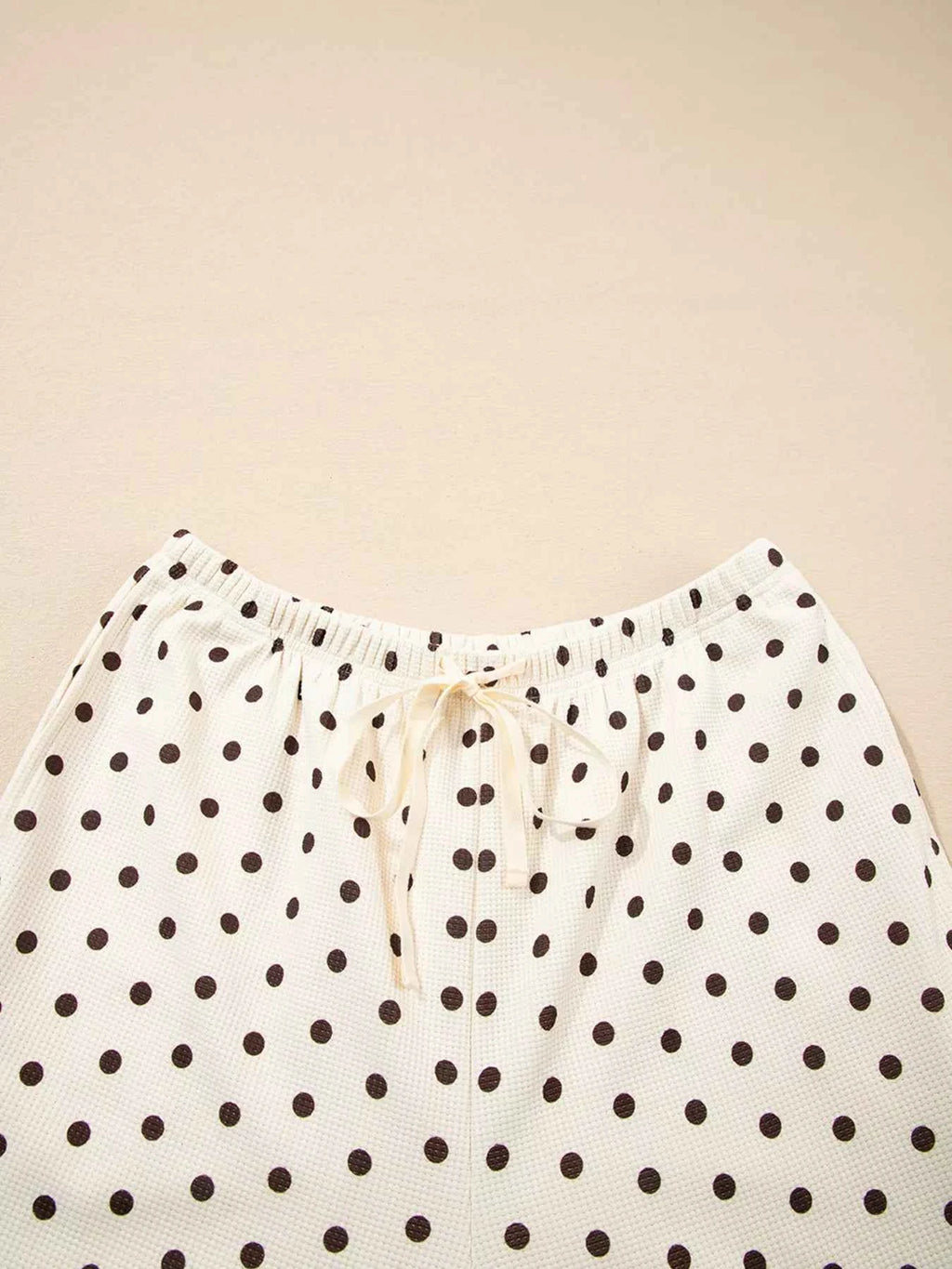 Polka Dot Notched Long Sleeve Top and Drawstring Joggers Lounge Set 5430dd47fc2e439d9c5a09bea6ebfe70-Max-Origin