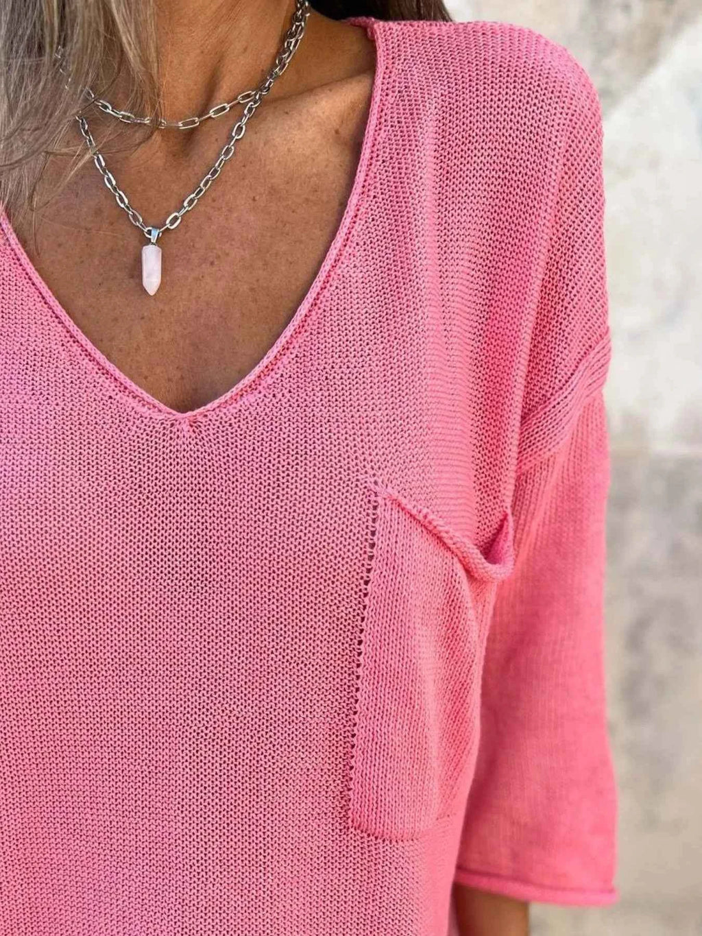 Full Size Casual V-Neck Knit Sweater Plus Size 543c47ef-a1f6-451f-94c8-2ad28246488b-Max-Origin