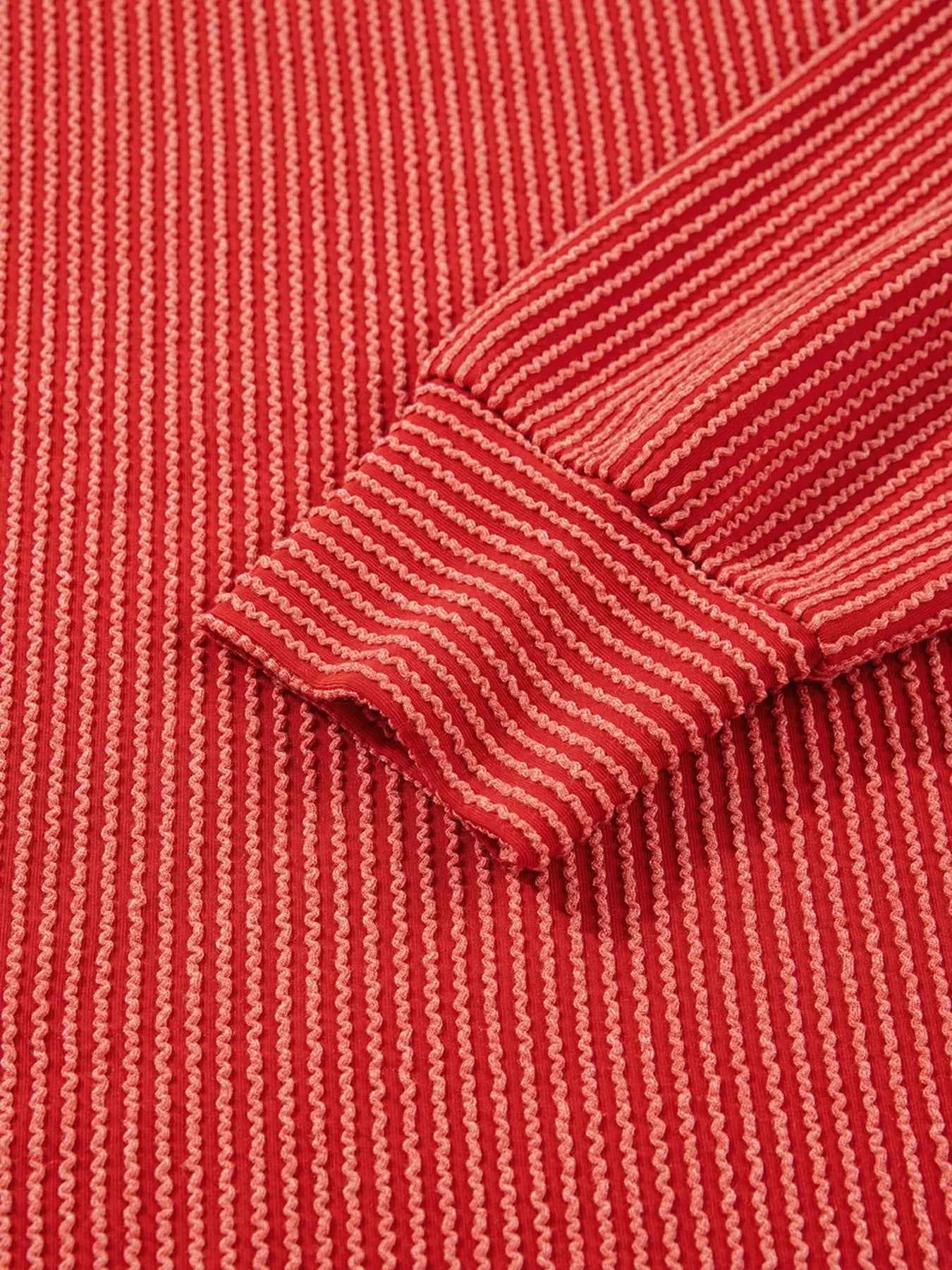 Merry Twisted Rib Christmas Loose Long Sleeve Top 546498dd2aea46b89565efd360300ee5-Max-Origin