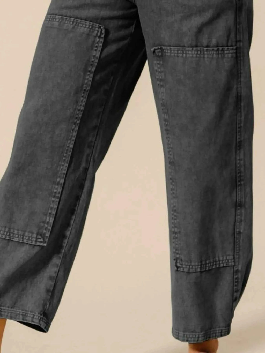 SO ME Mineral Washed Mid Rise Barrel Shape Pants 54757b5a-047b-4580-8dbd-f90e90f61b78-Max-Origin