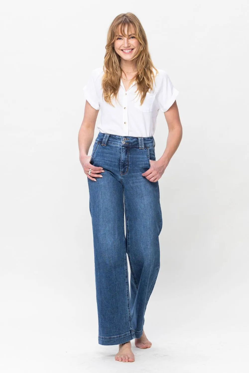 Judy Blue Full Size Double Button Wide Leg Jeans 54aa4a8c-701e-4fed-bdde-9c402bb34f14-Max
