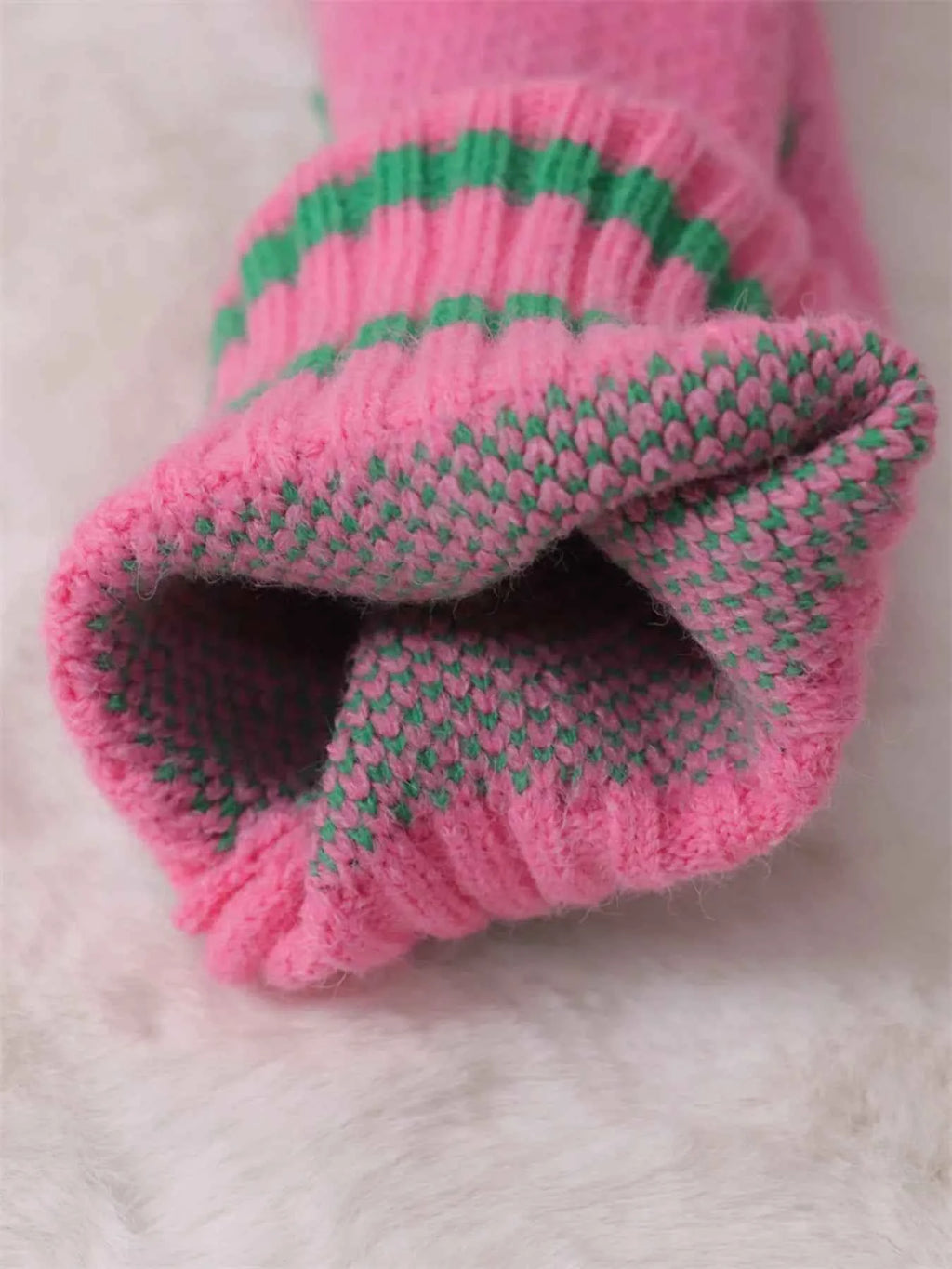 Contrast Round Neck Long Sleeve Sweater 54f36e335eb342b0b7bf7815787a8010-Max-Origin