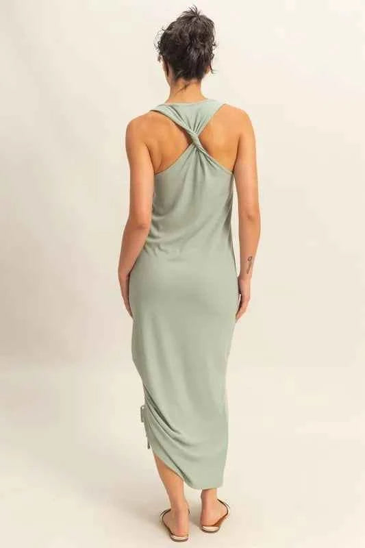 HYFVE Scoop Neck Side Tie Detail Midi Dress 54f490ebac1747fb85df34a77c8b7db2-Max-Origin