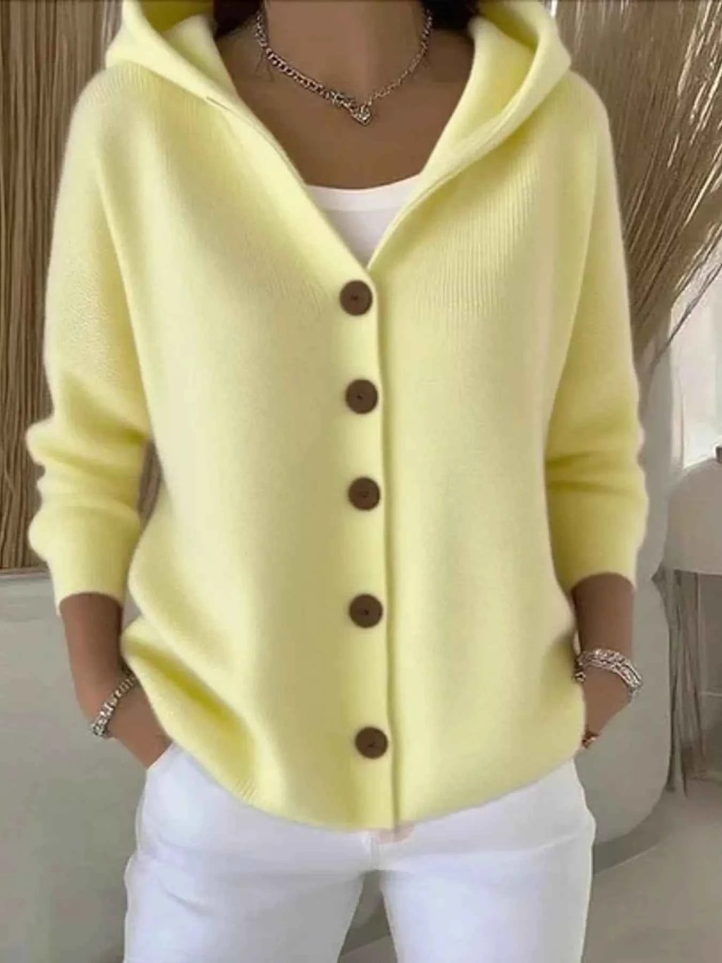 Full Size Hooded Button-Front Soft Knit Cardigan Plus Size Beige 551ddcef8d154f8c8ca62a4ce5497d5c-Max-Origin