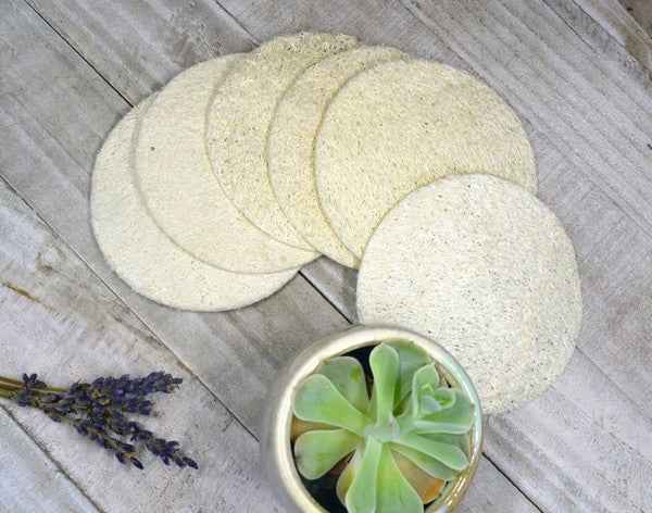 Natural Loofah Pads 5-pcs 5525023a-1e28-494a-9d1c-3d2096073b1c