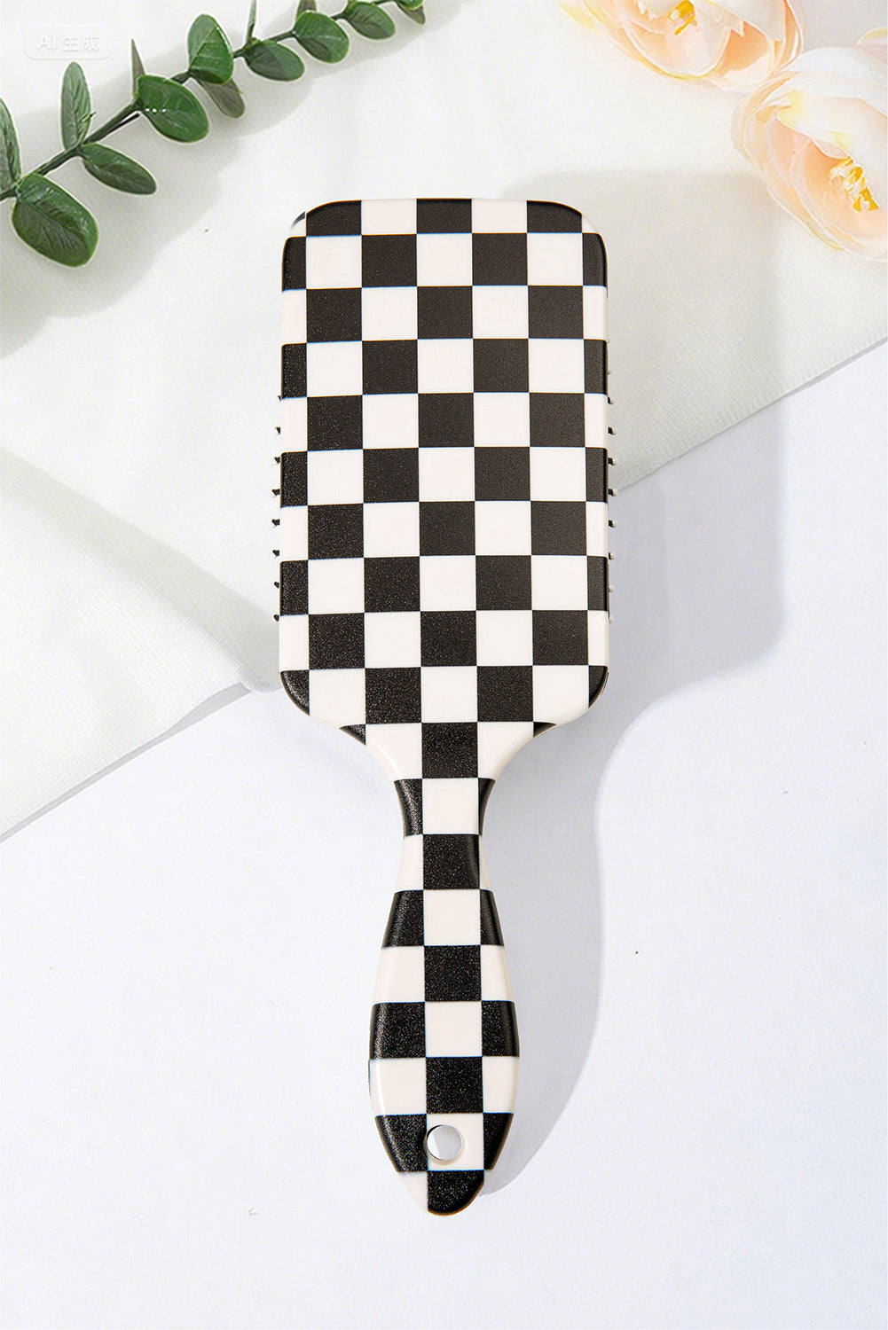 Black Checkered Pattern Air Cushion Comb 5537a4348156b480