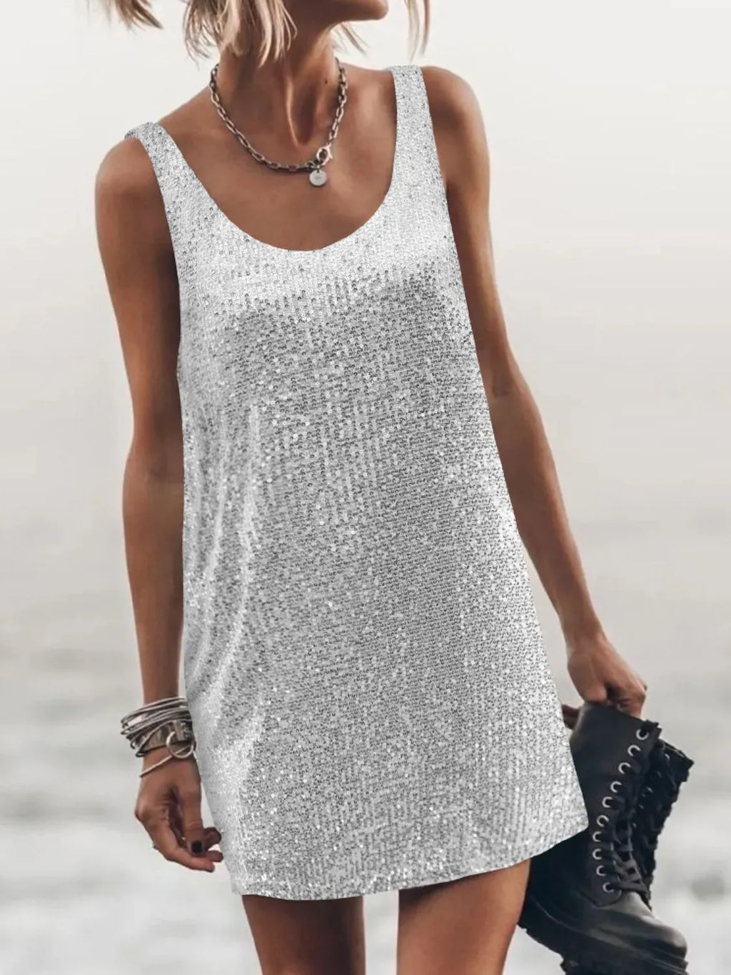 Sequin Scoop Neck Mini Dress 558e8483-062c-4f15-8cc4-0da790d343e3-Max-Origin