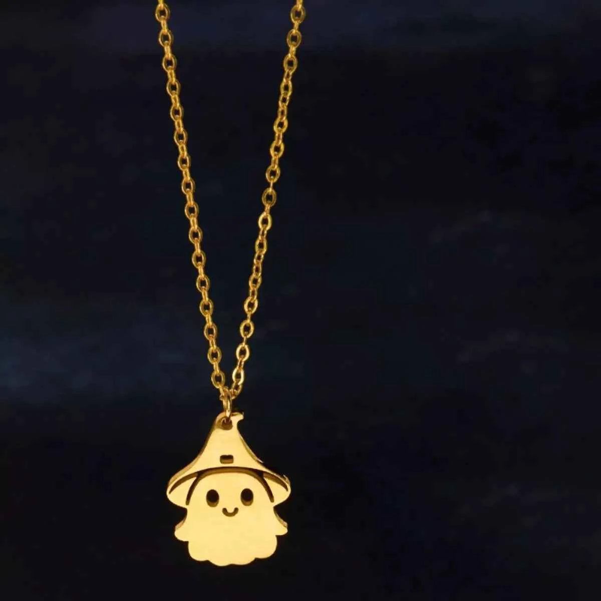 Halloween Ghost Pendant Necklace 559f0e19-6e3d-4e25-9d08-f8e9389e5bbf-Max-Origin