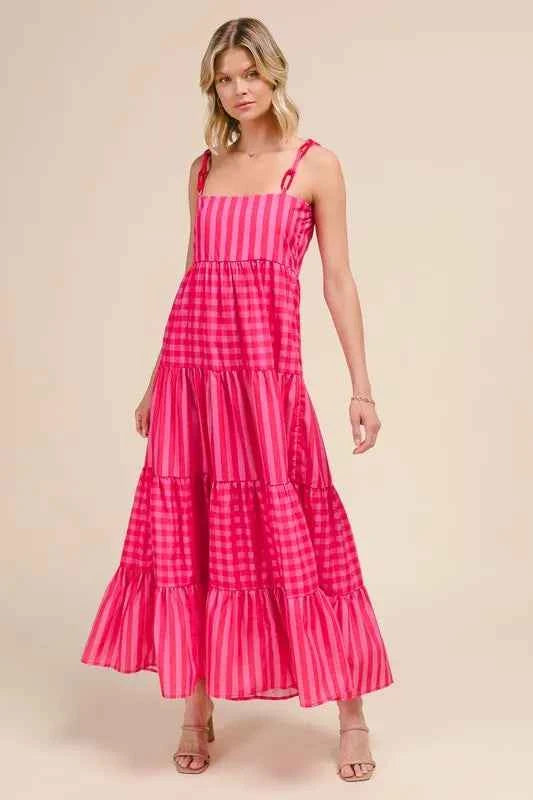 SO ME Stripe Tiered Maxi Dress with Colorful Chain Strap 55ac00f8bb214e21a59d46298a74f03e-Max-Origin