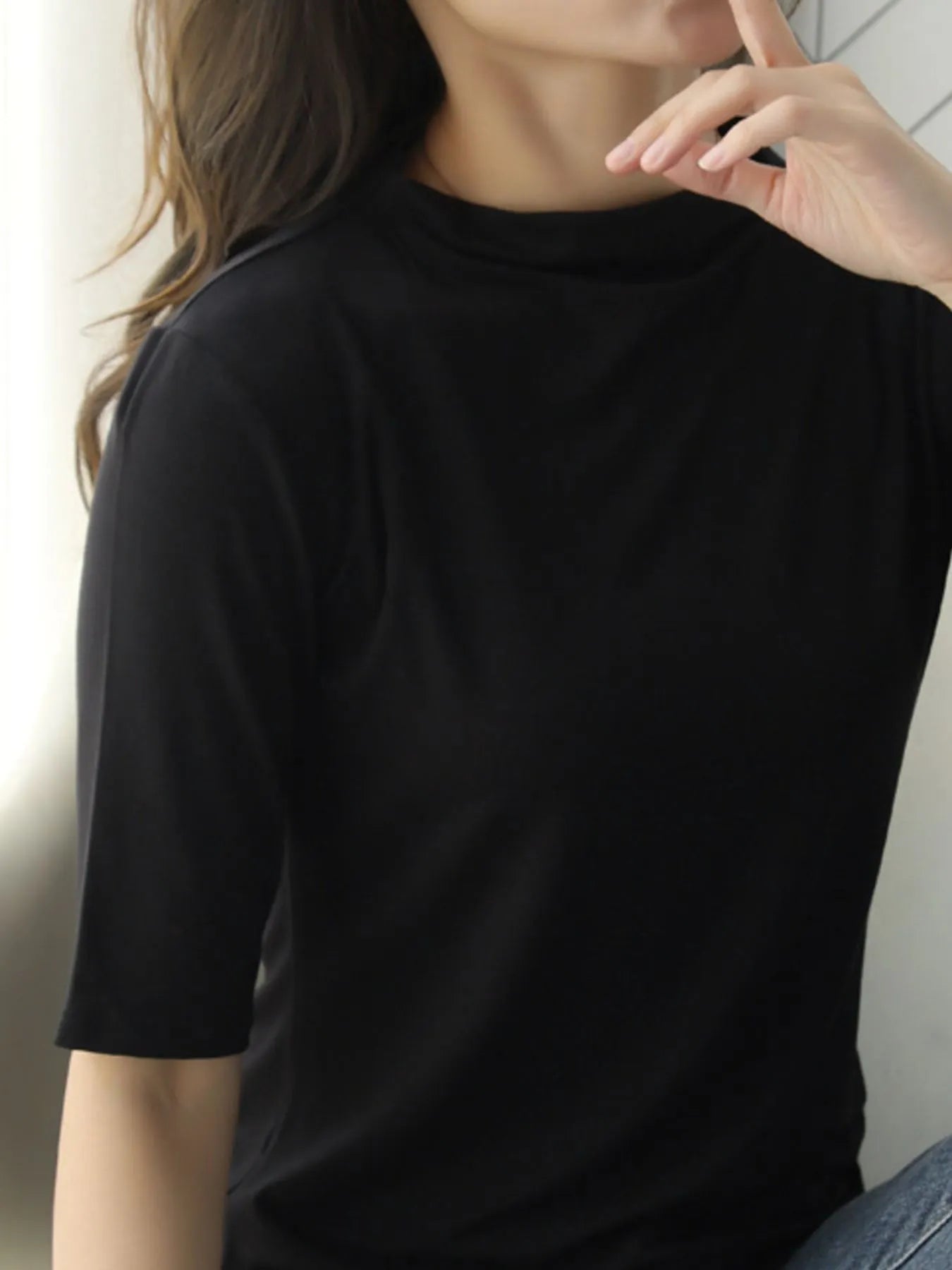 Solid Color Short Sleeve T-Shirt 55cc4c20-0dbe-4ac0-a7e4-6ccffbd31e7e-Max-Origin