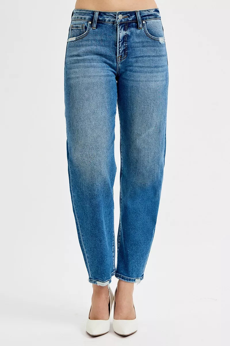 RISEN Tummy Control High Rise Ankle Slim Barrel Jeans 55d86ce5ea654dad82cb0ff82ea373a1-Max-Origin