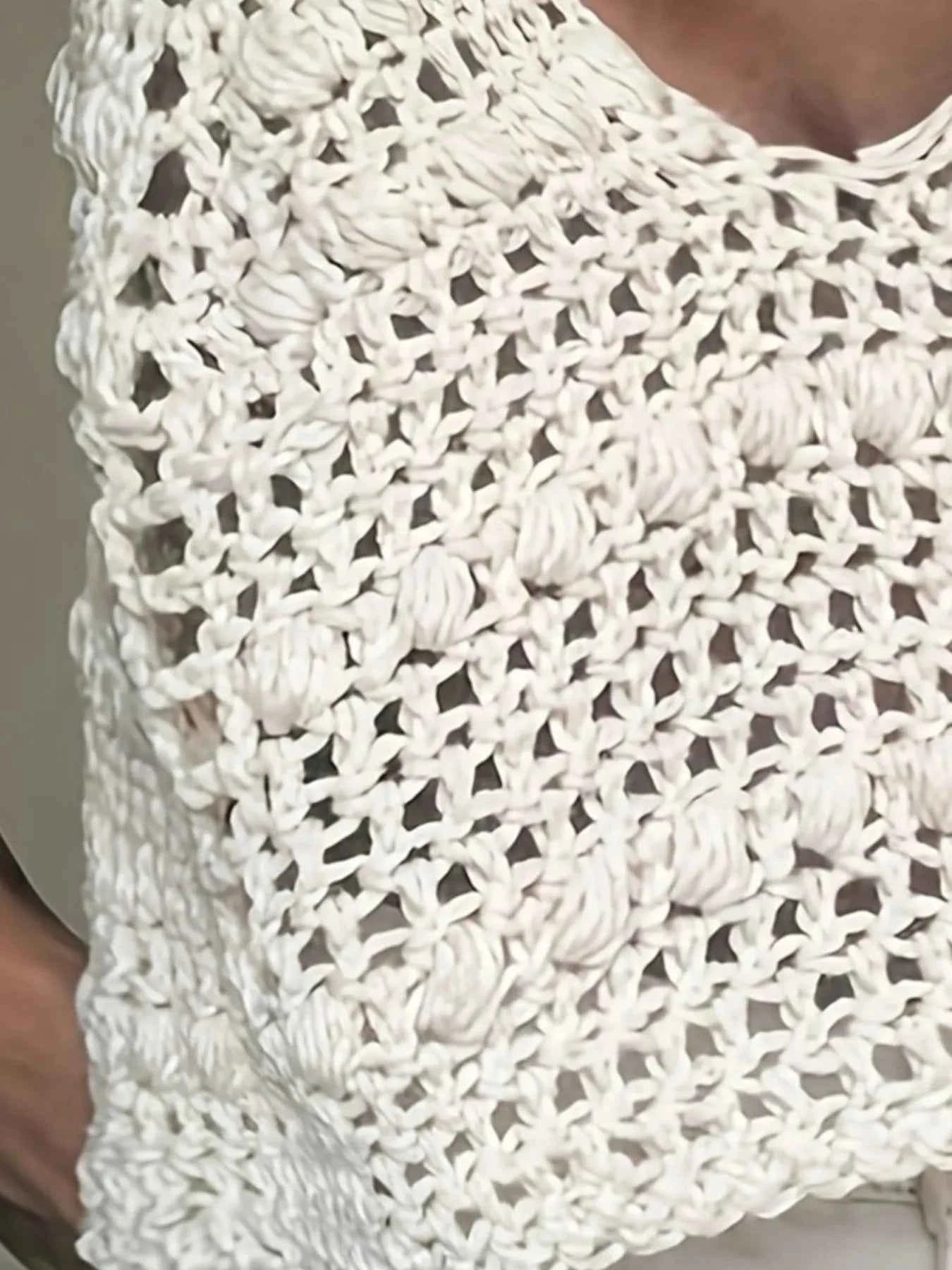 Crochet Knit V-Neck Sweater Vest 568c926b86f4411c83147c5ef1d0eddb-Max-Origin