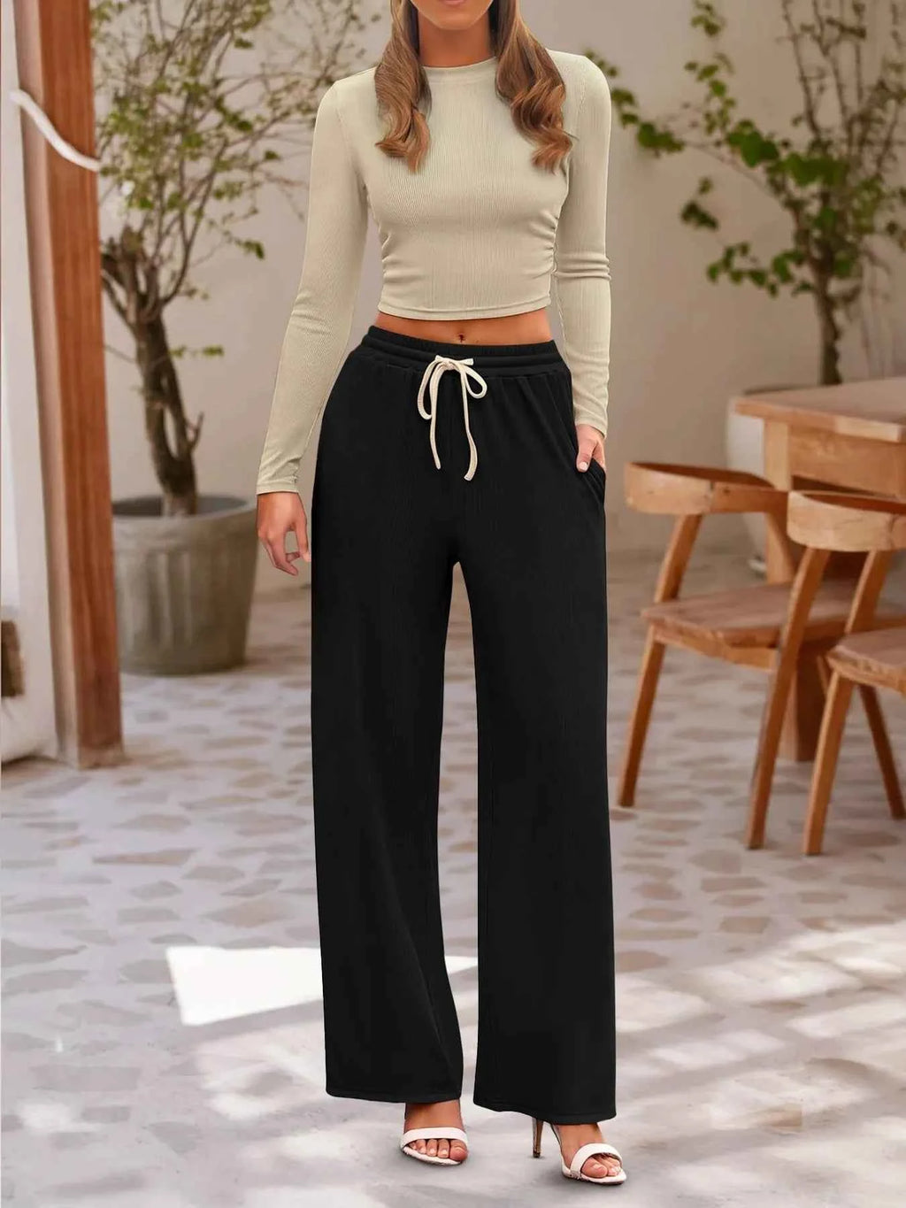 Round Neck Long Sleeve Top and Pants Set 56d1d811-ce05-4d17-88e0-4a0ce70b726a-Max-Origin