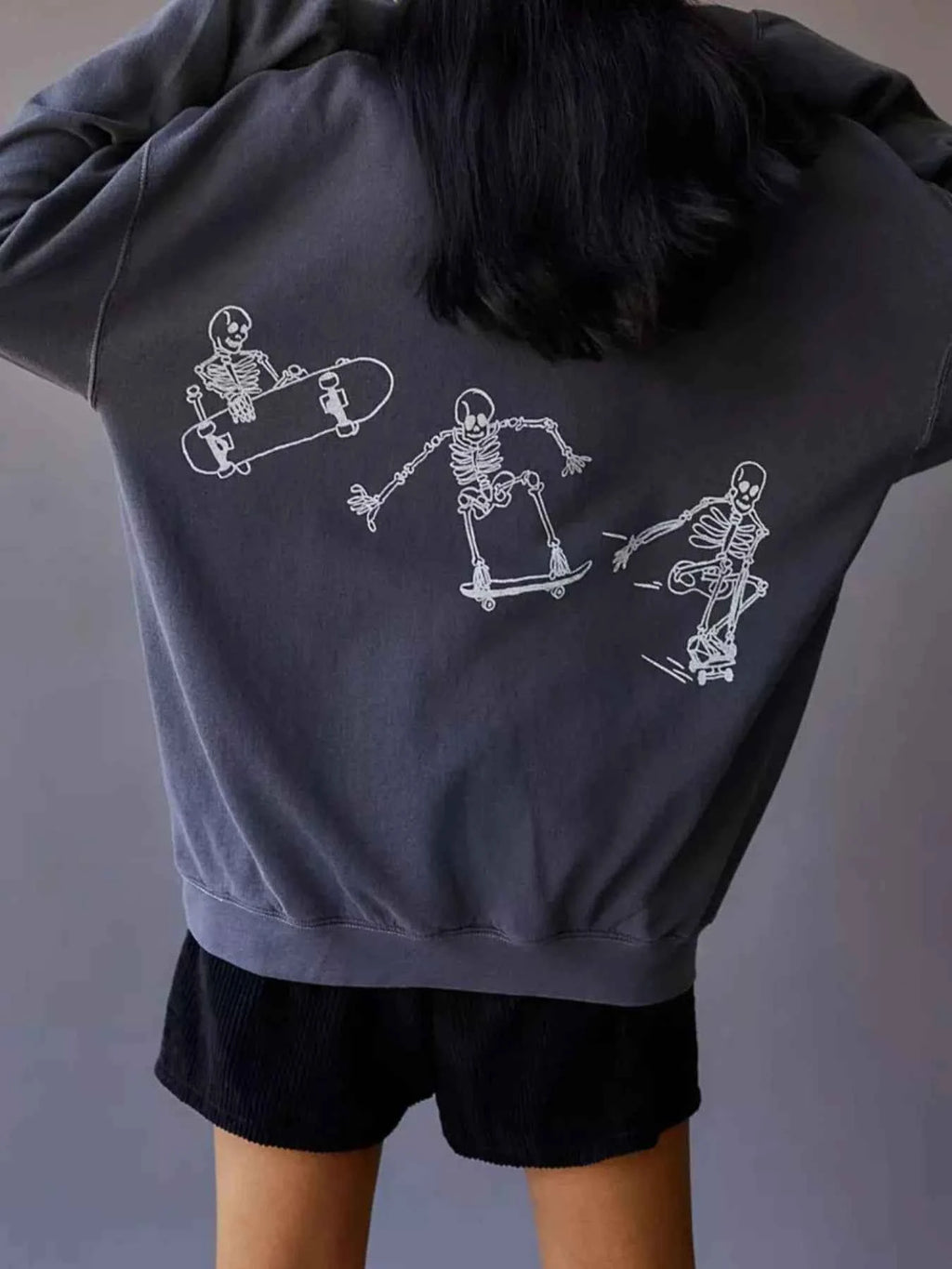 Skeleton Graphic Oversized Sweatshirt 57041b95-d4b4-4261-b930-d9b0d8aad0dc-Max-Origin
