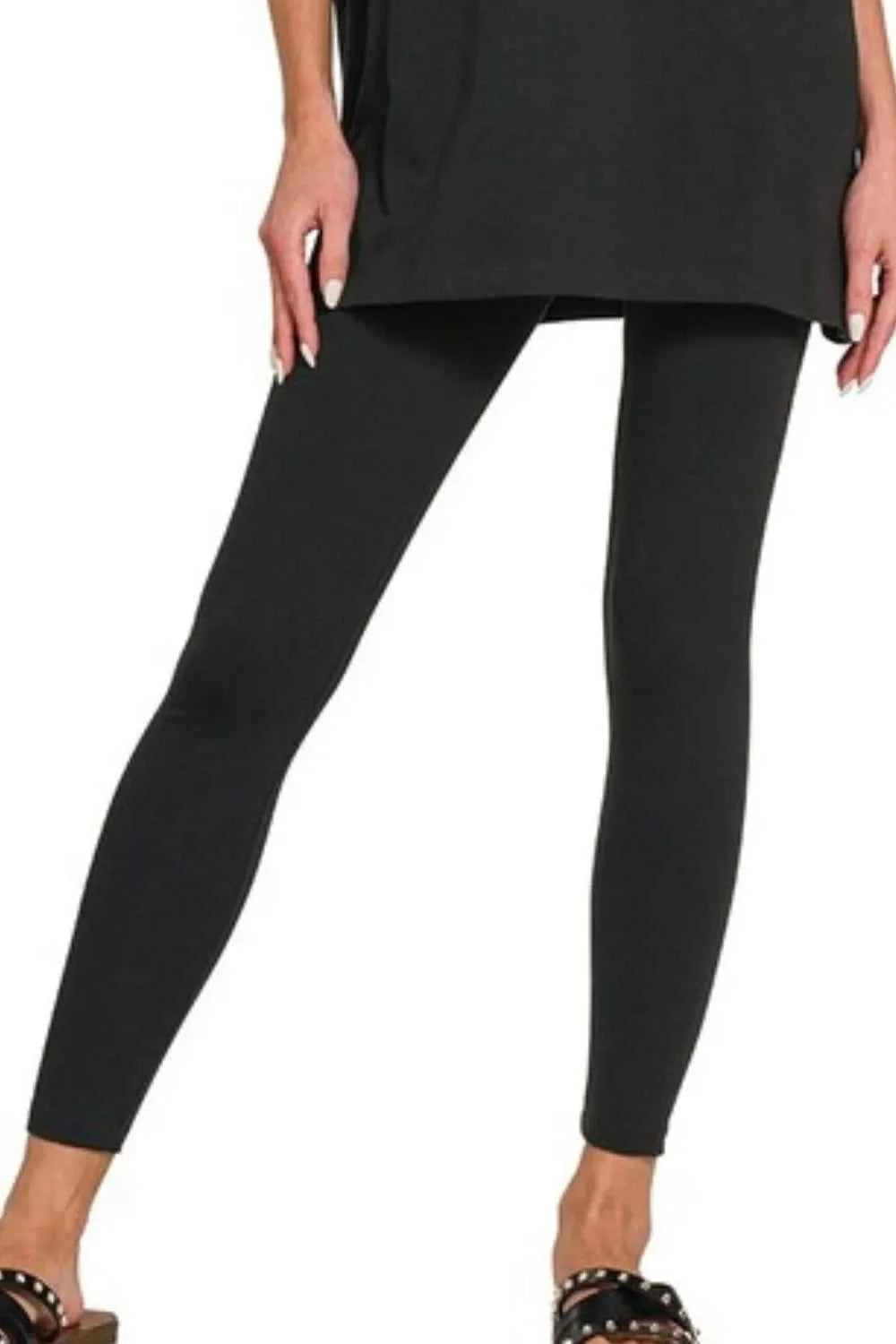 Zenana Cotton Round Neck Top & Legging Set 572271d4-27a6-41cc-acae-2078f762d60d-Max-Origin