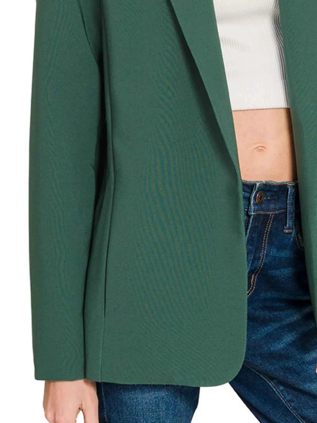 Zenana Woven Long Sleeve Blazer With Lining 5769b243-0266-4508-9364-881d7b02bddd-Max-Origin
