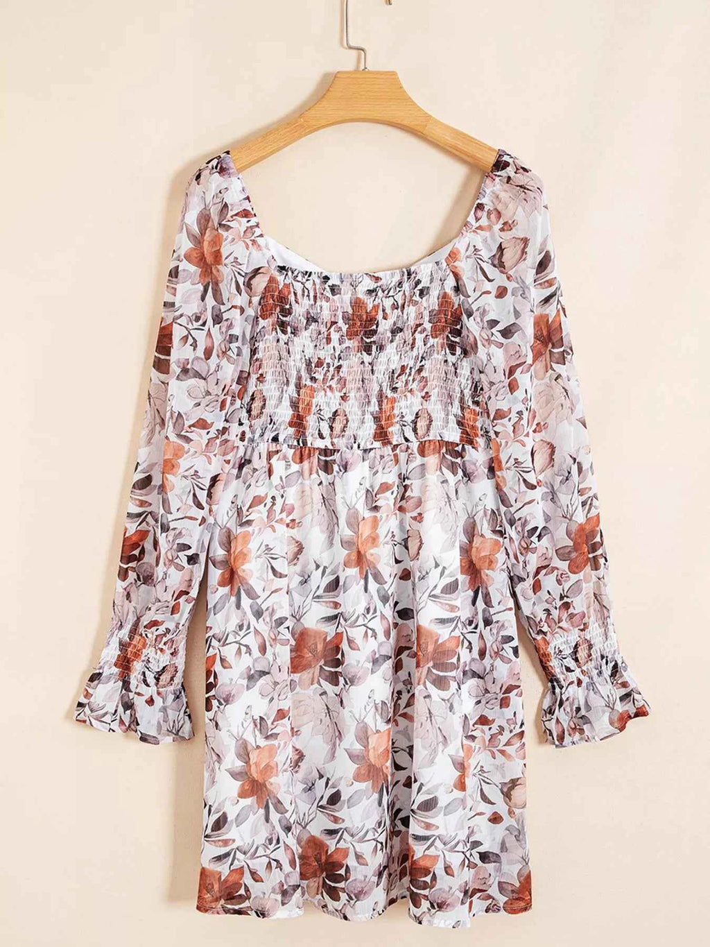 Floral Print Sweetheart Neck Long Sleeve High Waist Mini Dress 576f61df5a694d749adbb7431bb5e93a-Max-Origin