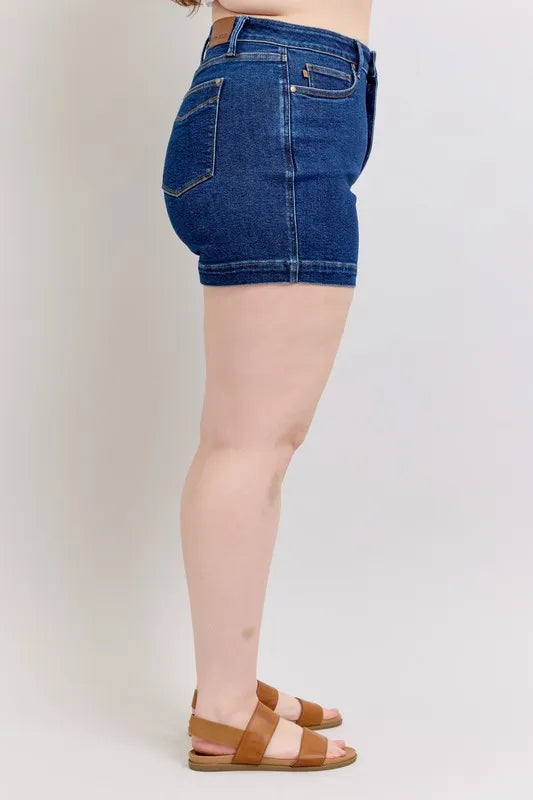 Judy Blue Full Size High Waist Tummy Control Denim Shorts Plus Size 580c8bc0-6495-4682-8084-20afef6b64c0-Max-Origin