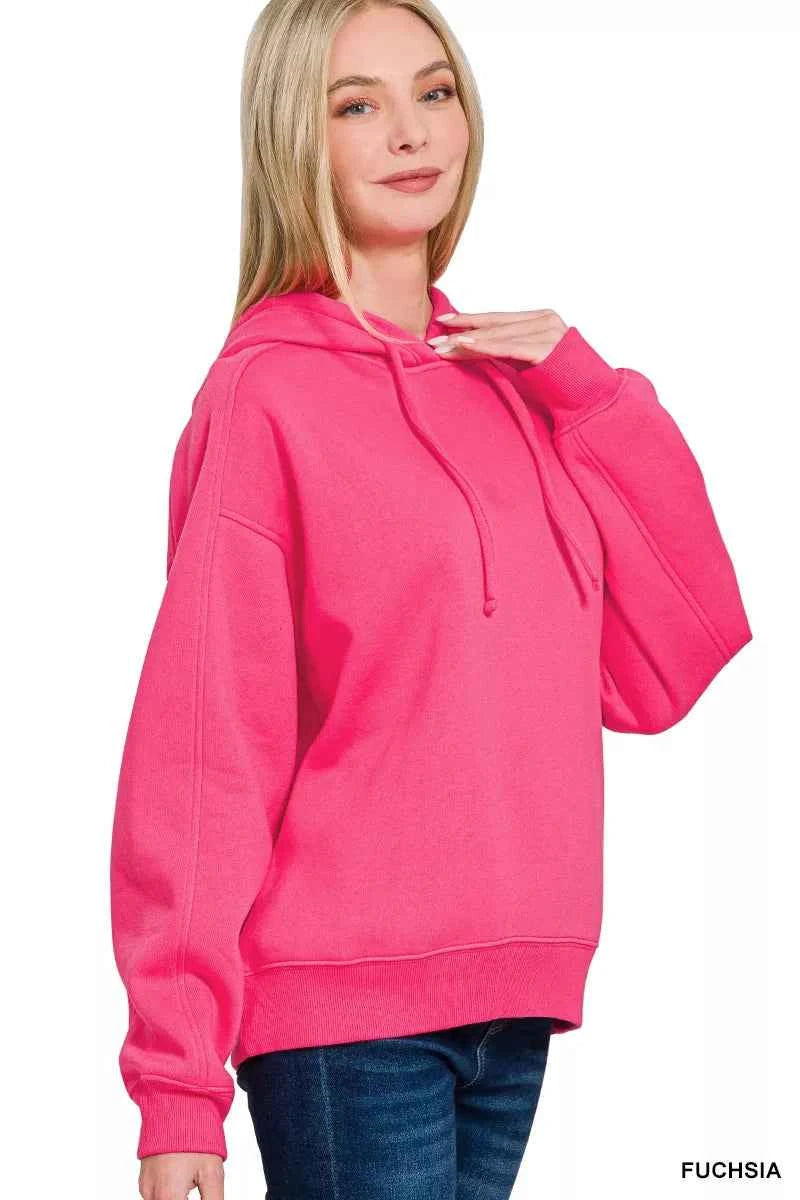 Zenana Drawstring Relaxed Fit Fleece Hoodie 5822c2b2-441c-4f30-8923-089f378af483-Max-Origin