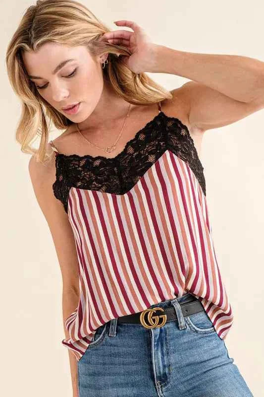 And The Why Stripe Print with Lace Cami 5856545e24a4427d9ef17e8f8a48e917-Max-Origin