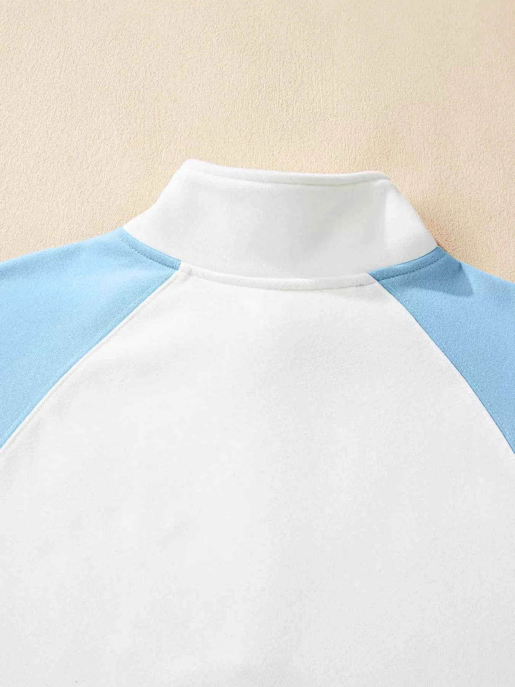 Color Block Snap Buttons Sweatshirt 58a927e6f6734851ba60d80385cce8e3-Max-Origin