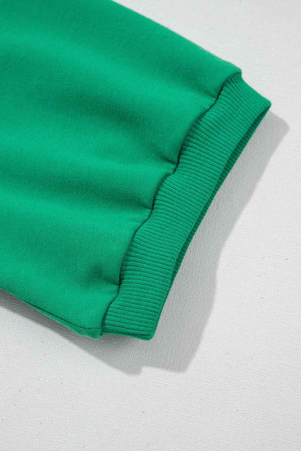 Sea Green Half Zip Puff Sleeve Top and Ruffle Shorts Set 58df1ee85138ab19