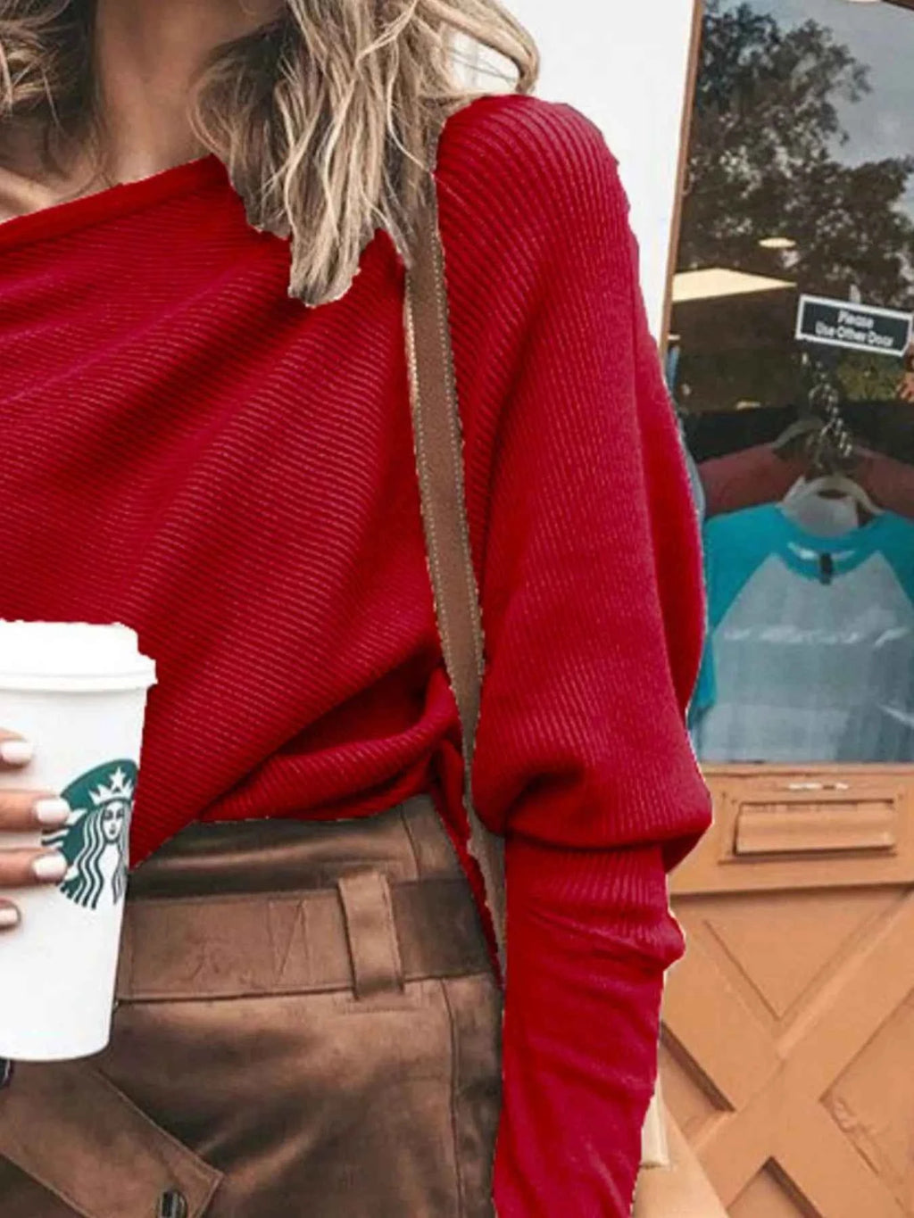 Full Size One-Shoulder Ribbed Sweater Plus Size 5996c9e0-c99a-4d69-bf95-f62c5e9550f6-Max-Origin