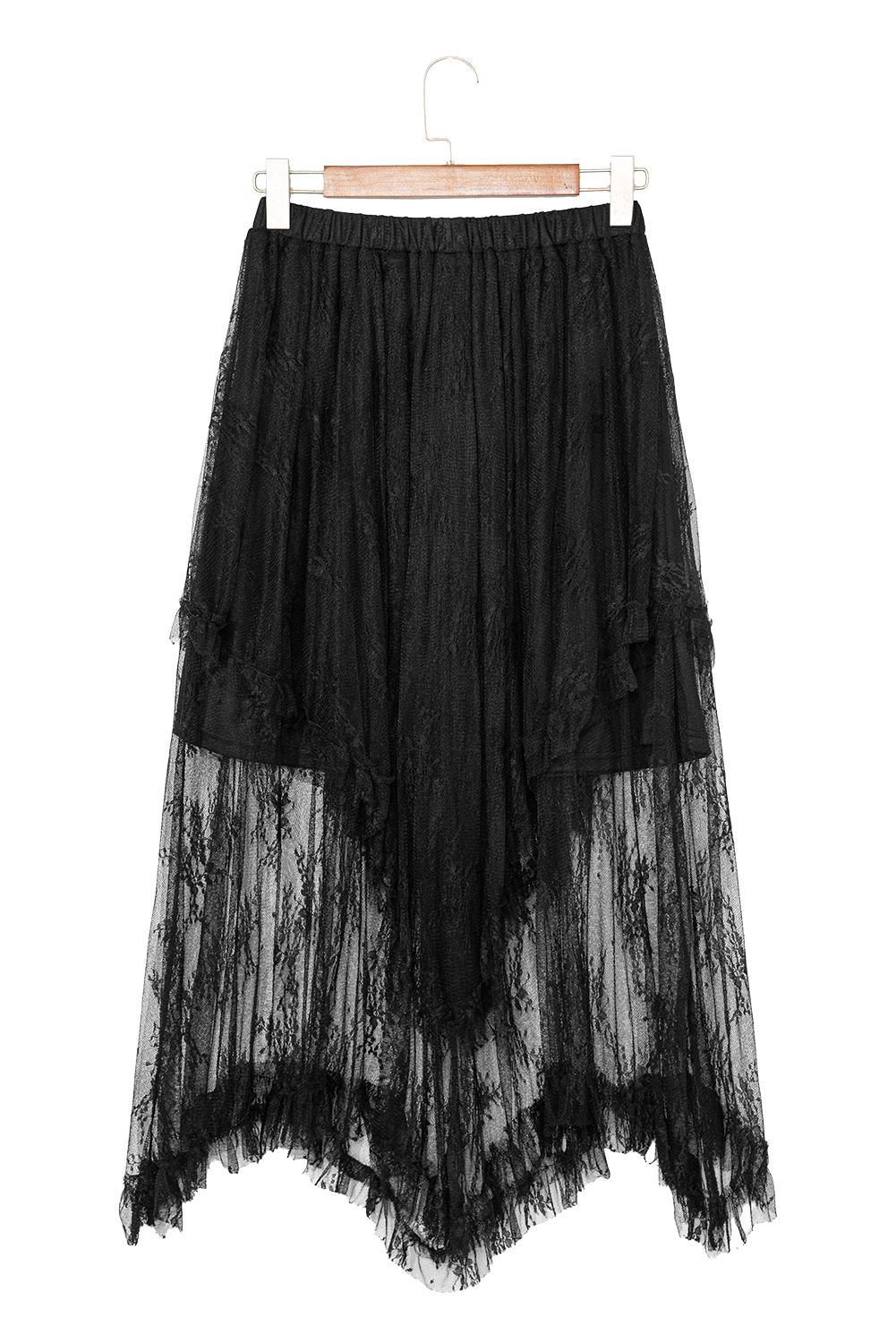 Apricot Lace Cascading Tiered High Waist Maxi Skirt 59a2a916d3bbb7fb