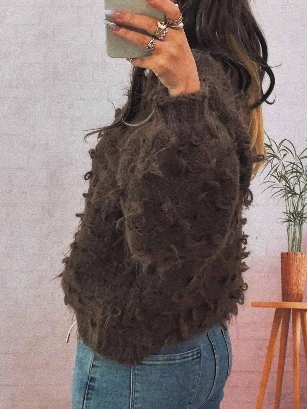 Chunky Round Neck Long Sleeve Sweater 59f554cf-2173-4a94-ad41-737939ffee63-Max-Origin