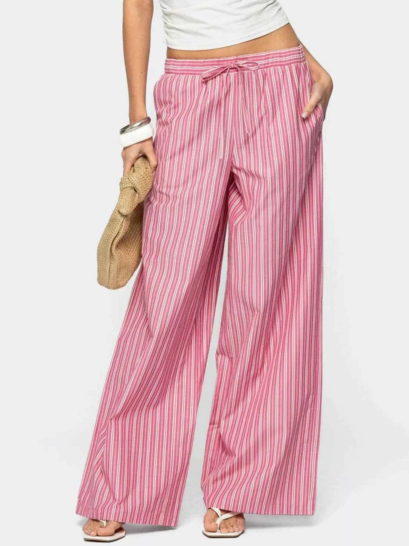 Striped Wide Leg Pants Pink 5a00a8b68e6e4d8fbc1f5c8b8e4aaca6-Max-Origin