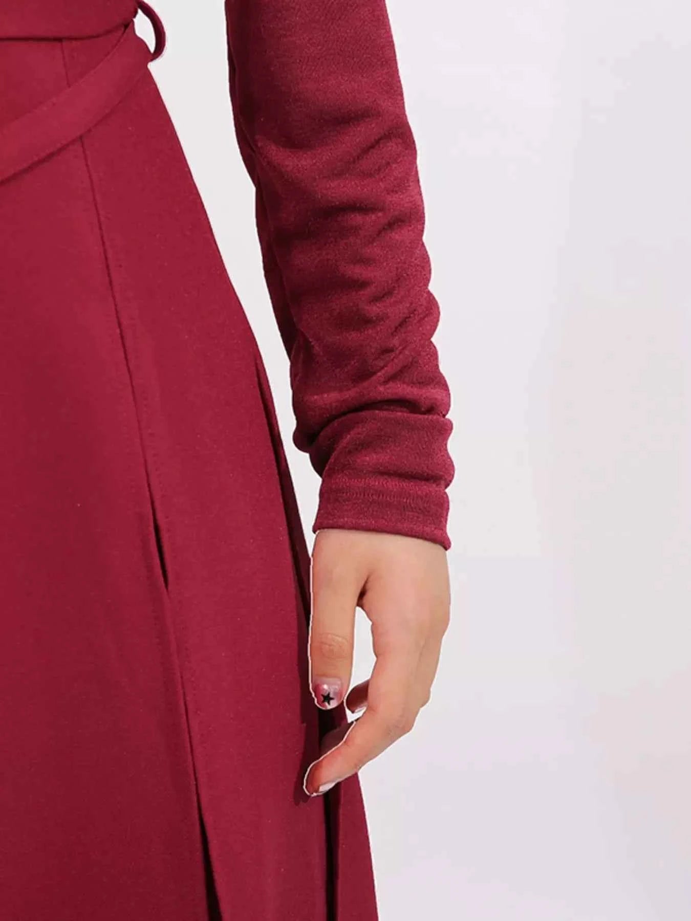 Slit Spaghetti Strap Long Sleeve Dress 5a07f13f2b1e44d5b61fda30301d308b-Max-Origin