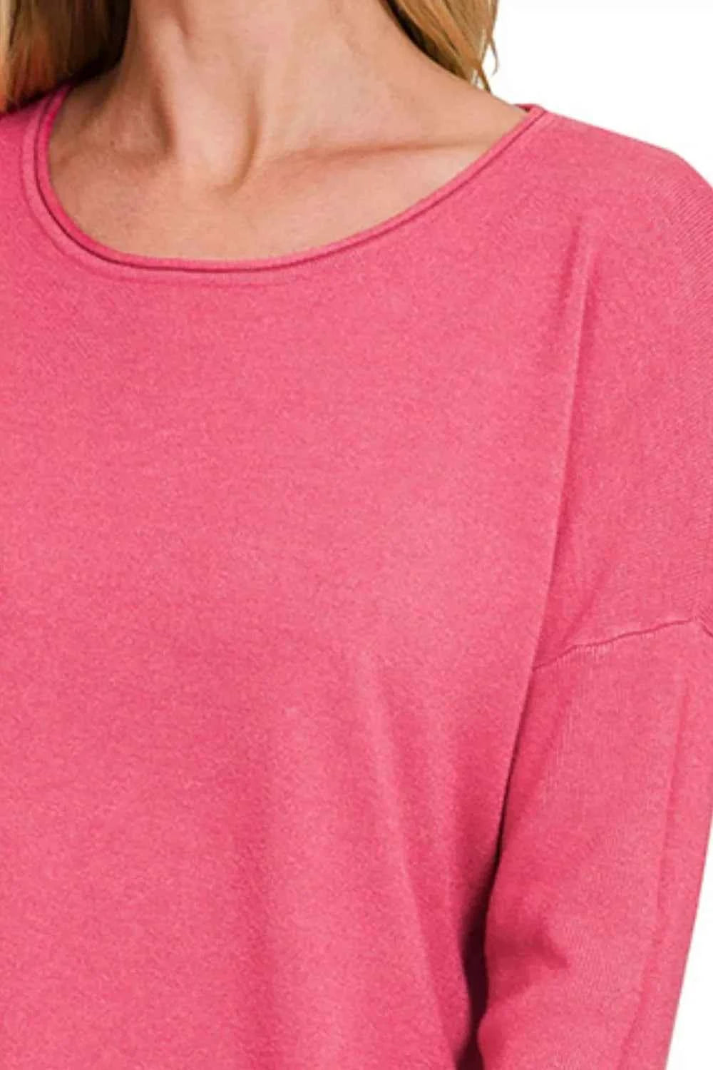 Zenana Viscose Long Sleeve Front Pockets Sweater 5a3b1e55-7c84-46ae-9566-b203293ac74c-Max-Origin