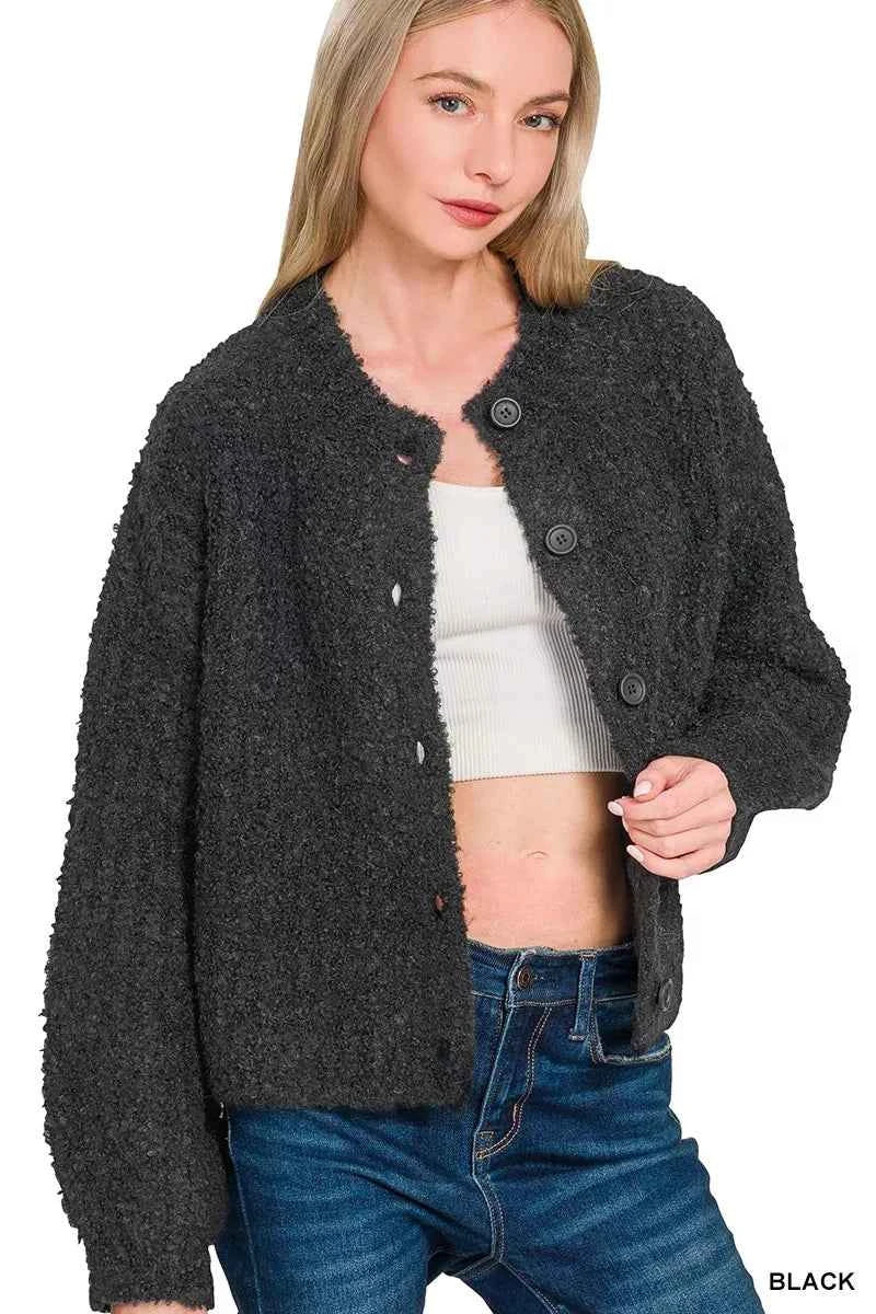 Zenana Button Down Wool Cardigan Sweater 5a5ee503fe8445718d616c9213724fc8-Max-Origin