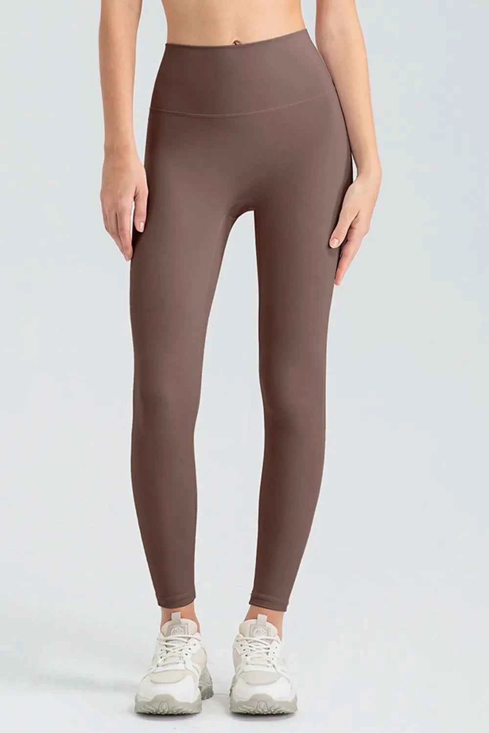 High Waist Skinny Active Pants Mocha 5b9fdafd-bb22-4f22-b84e-a3e4fbd3d856-Max