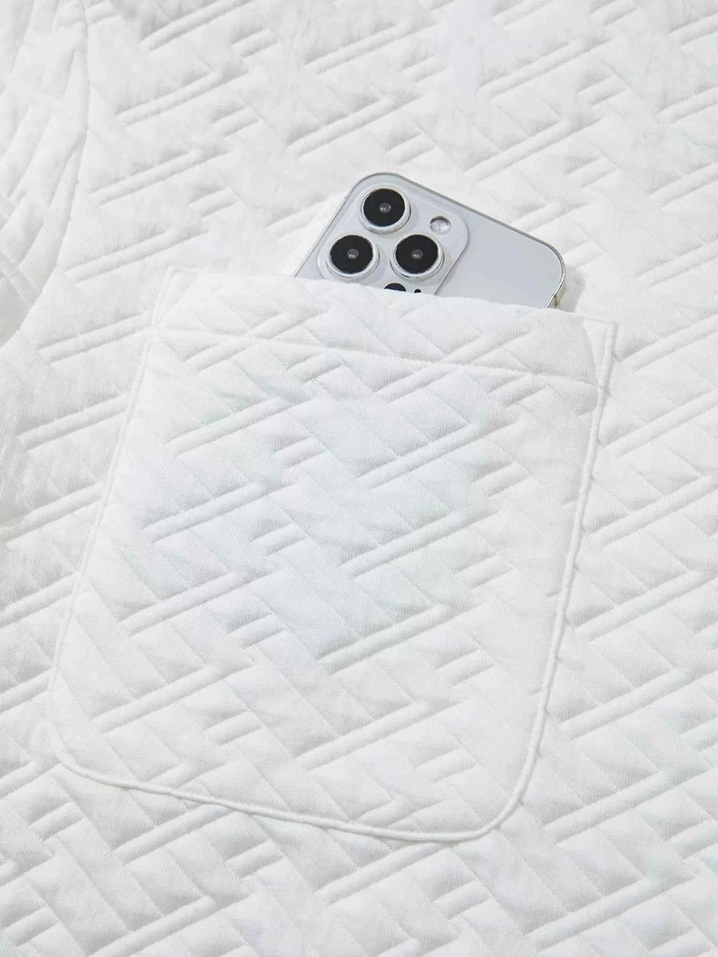 Textured Johnny Collar Sweatshirt 5bd15361b685419a960c05a8cdf580f1-Max-Origin