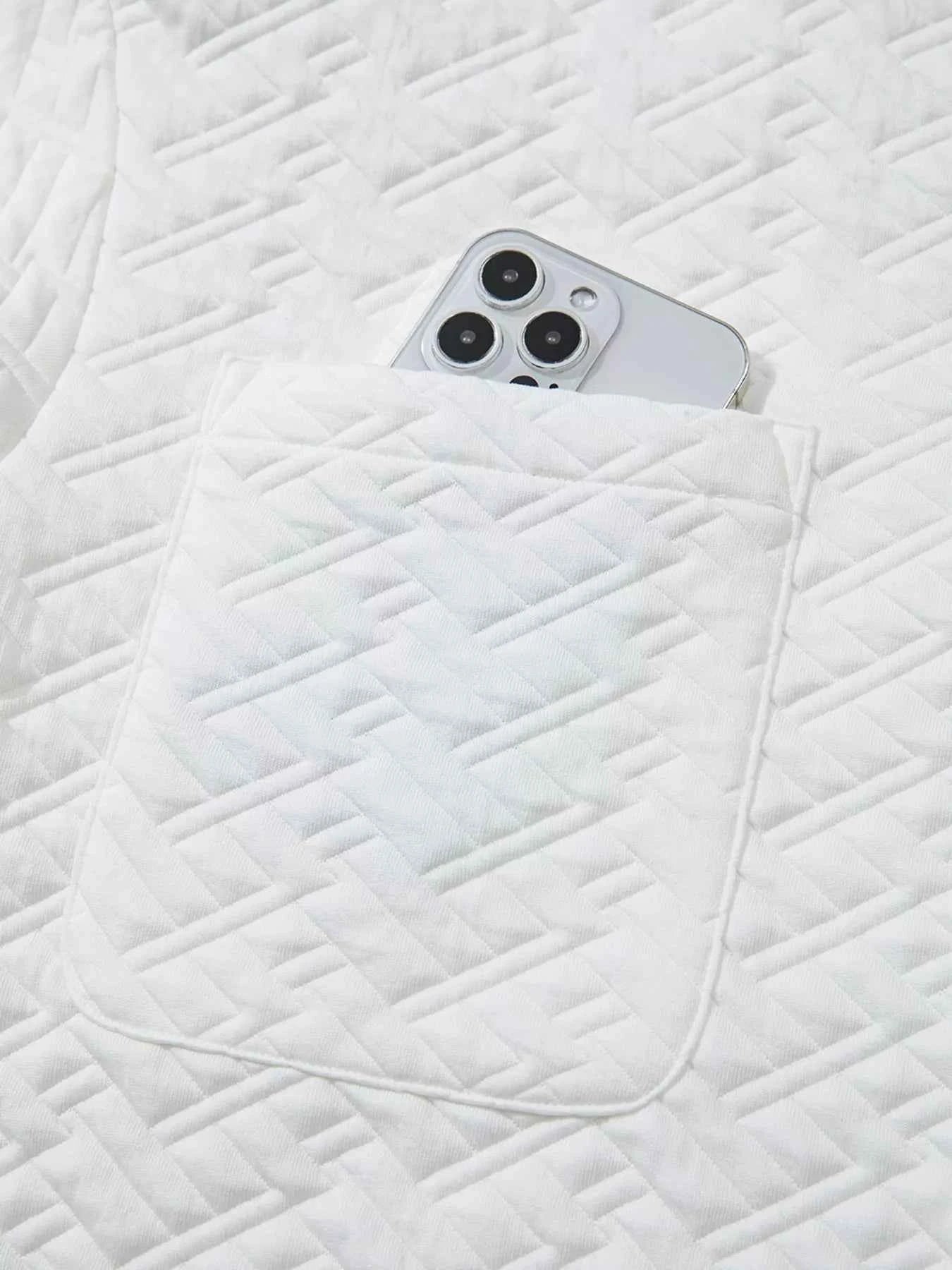 Textured Johnny Collar Sweatshirt 5bd15361b685419a960c05a8cdf580f1-Max-Origin