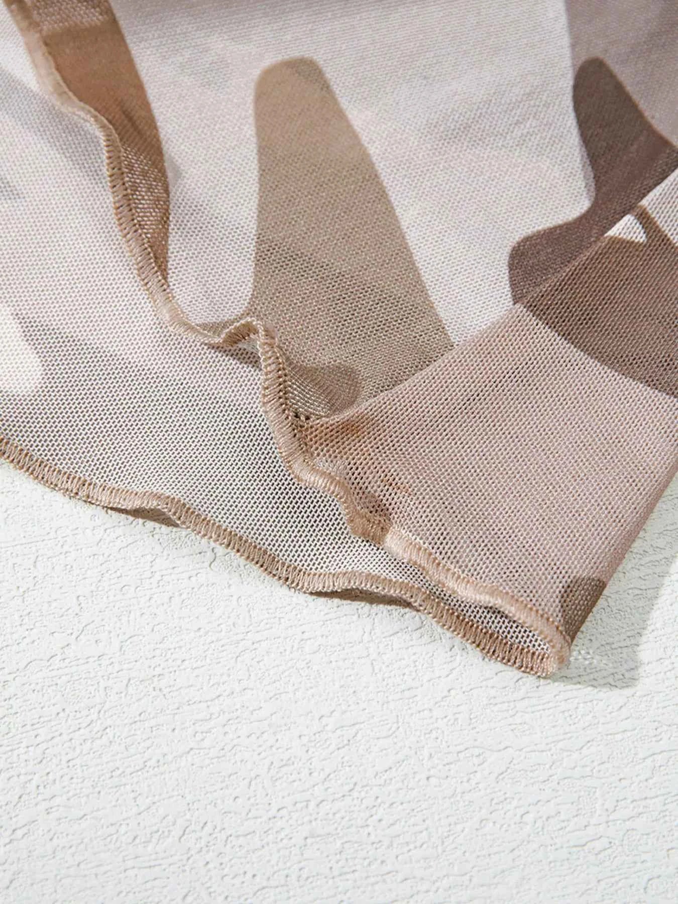 Camouflage Print Mesh Long Sleeve Top 5c45347902c44c93af3642ce86aa76a4-Max-Origin