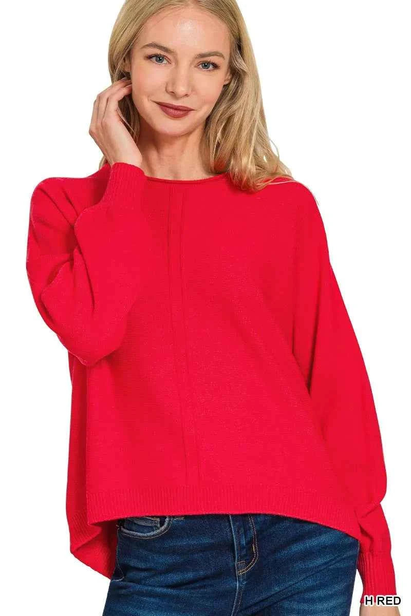 Zenana Viscose Front Seam Round-Neck Sweater 5cbf2c36d308419d88150c1a58c364b3-Max-Origin
