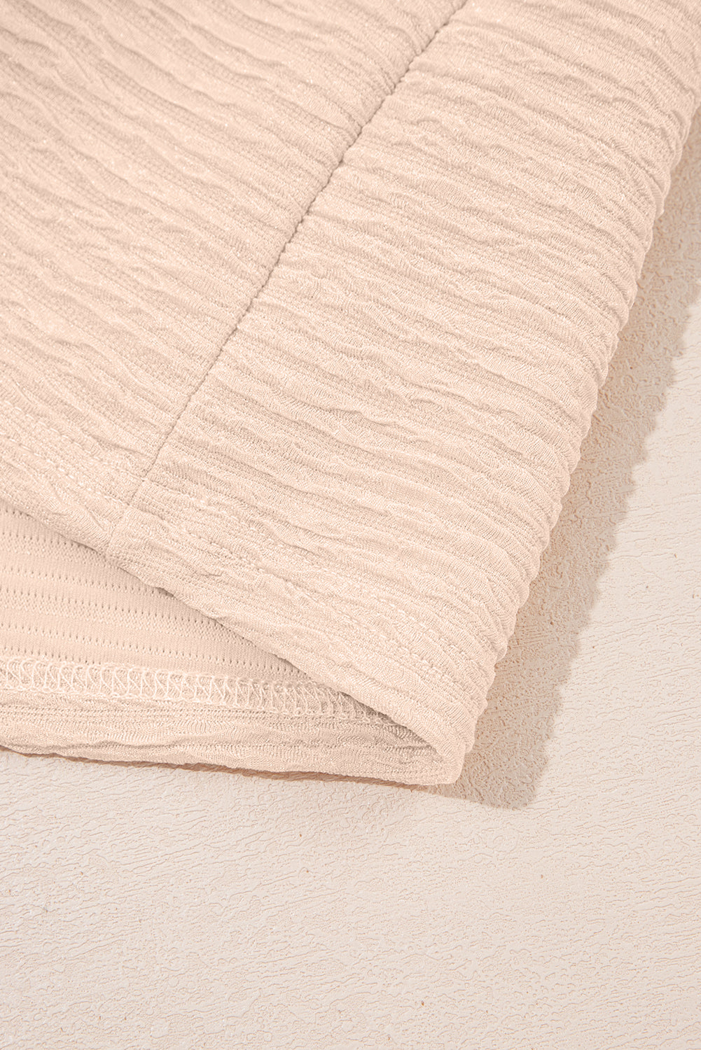 Pink Textured V Neck T Shirt and Shorts Set 5d8e49cc22ec5368