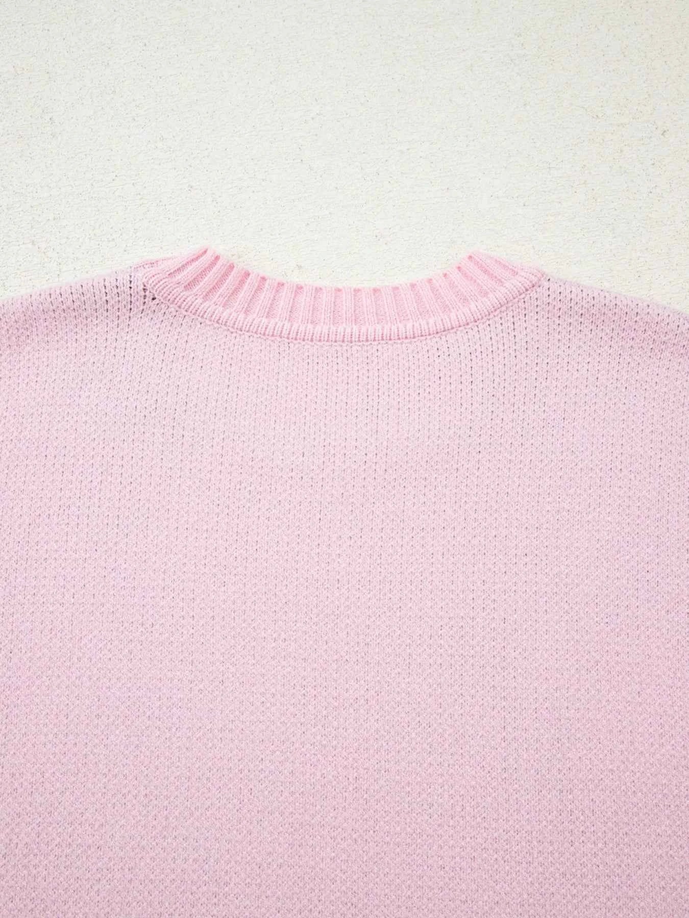 Christmas Ginger Bread Man Round Neck Casual Sweater 5ecb9c6fbdf2482da0616d43153fb582-Max-Origin