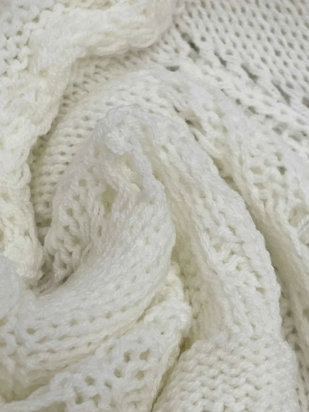 Crochet Ruffled Hem Long Sleeve Sweater 5f08344243b545a9add8b482216d95aa-Max-Origin